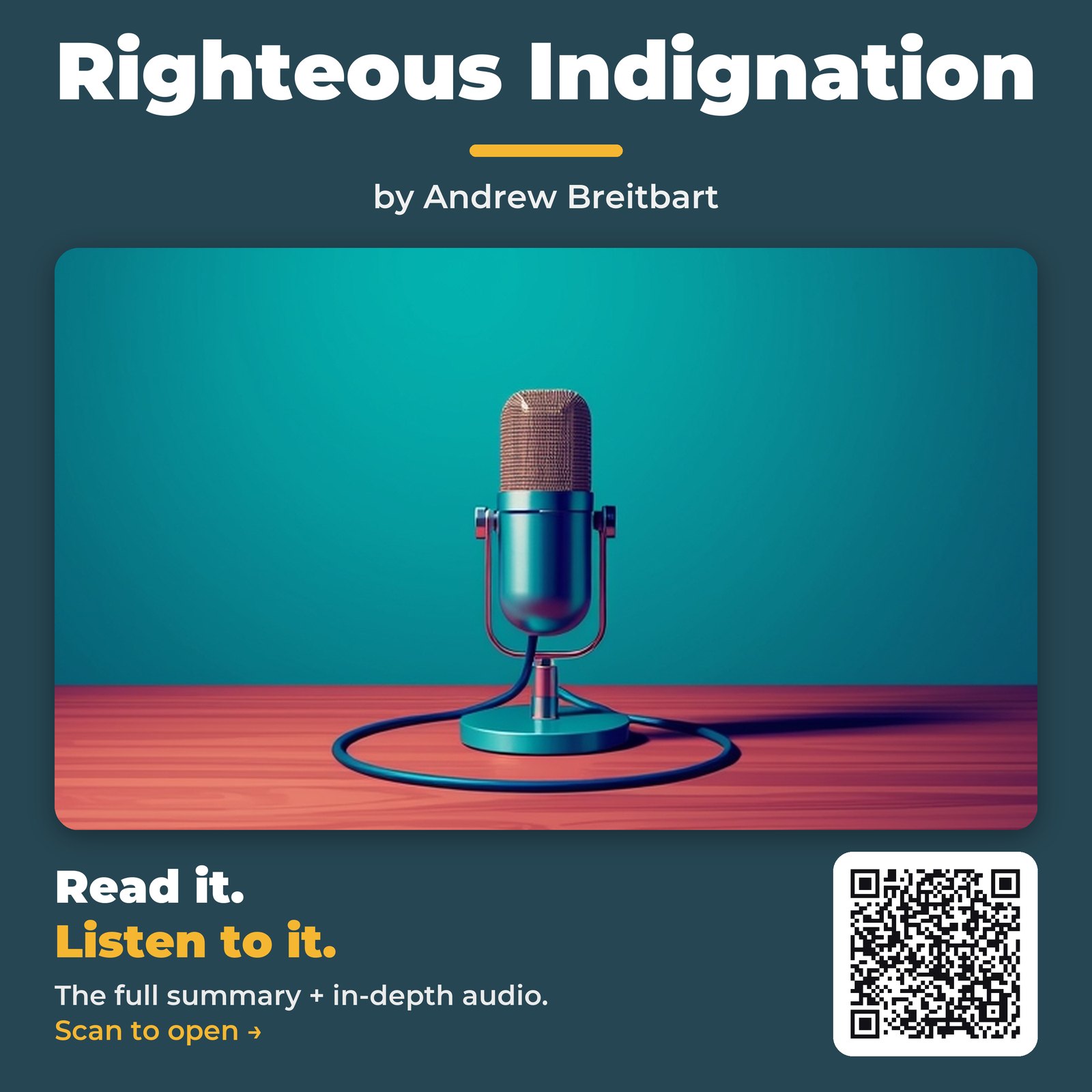 Righteous Indignation — by Andrew Breitbart