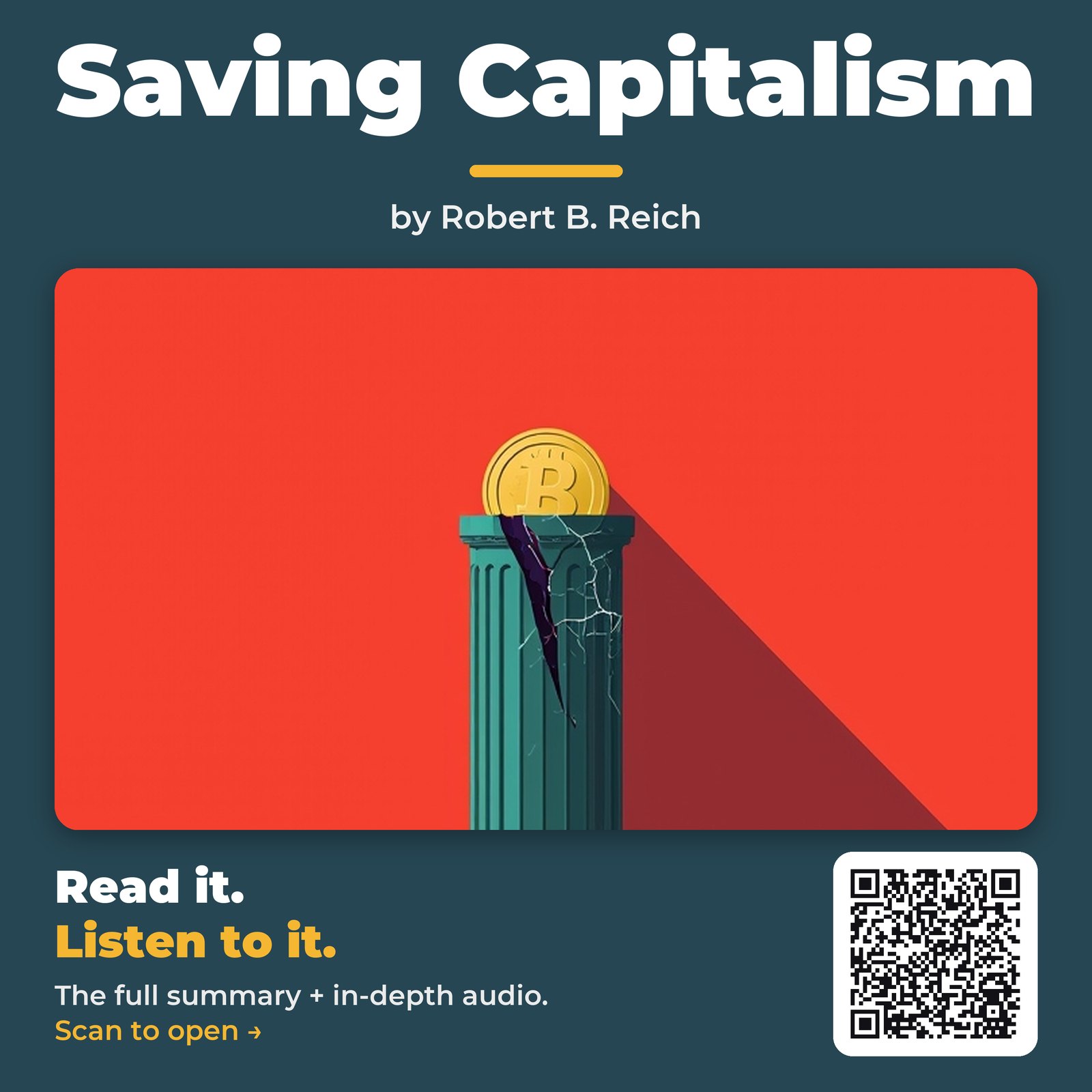 Saving Capitalism — by Robert B. Reich