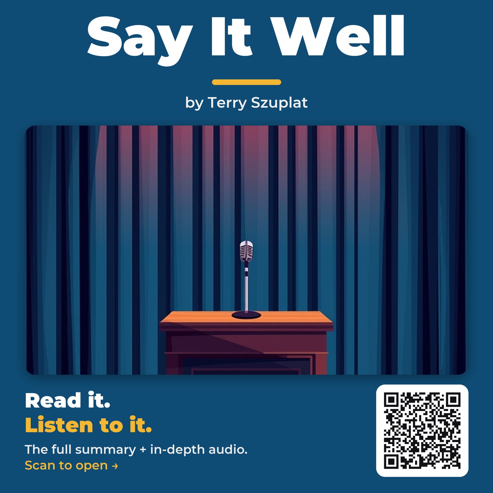 Say It Well — by Terry Szuplat