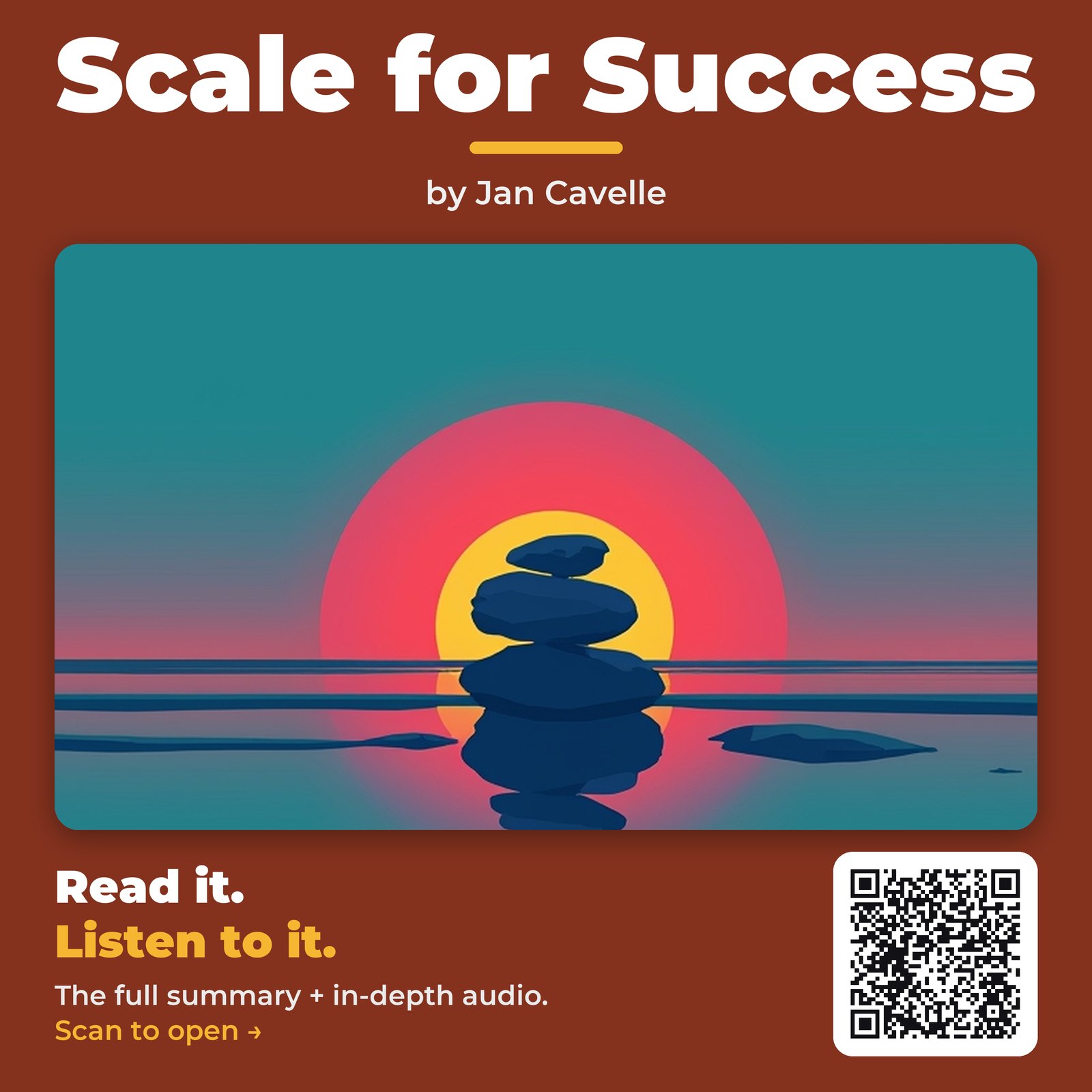 Scale for Success — by Jan Cavelle