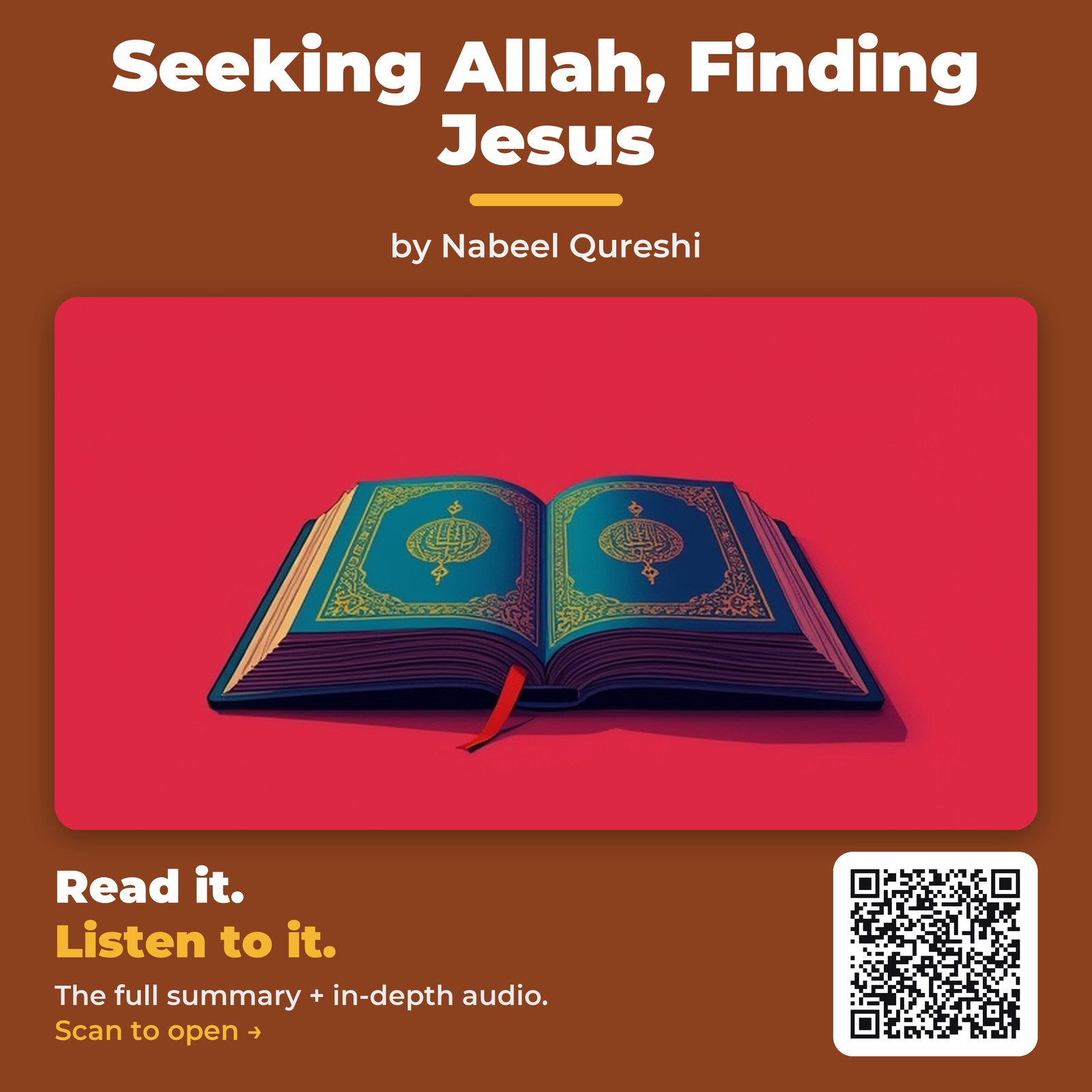 Seeking Allah, Finding Jesus — by Nabeel Qureshi