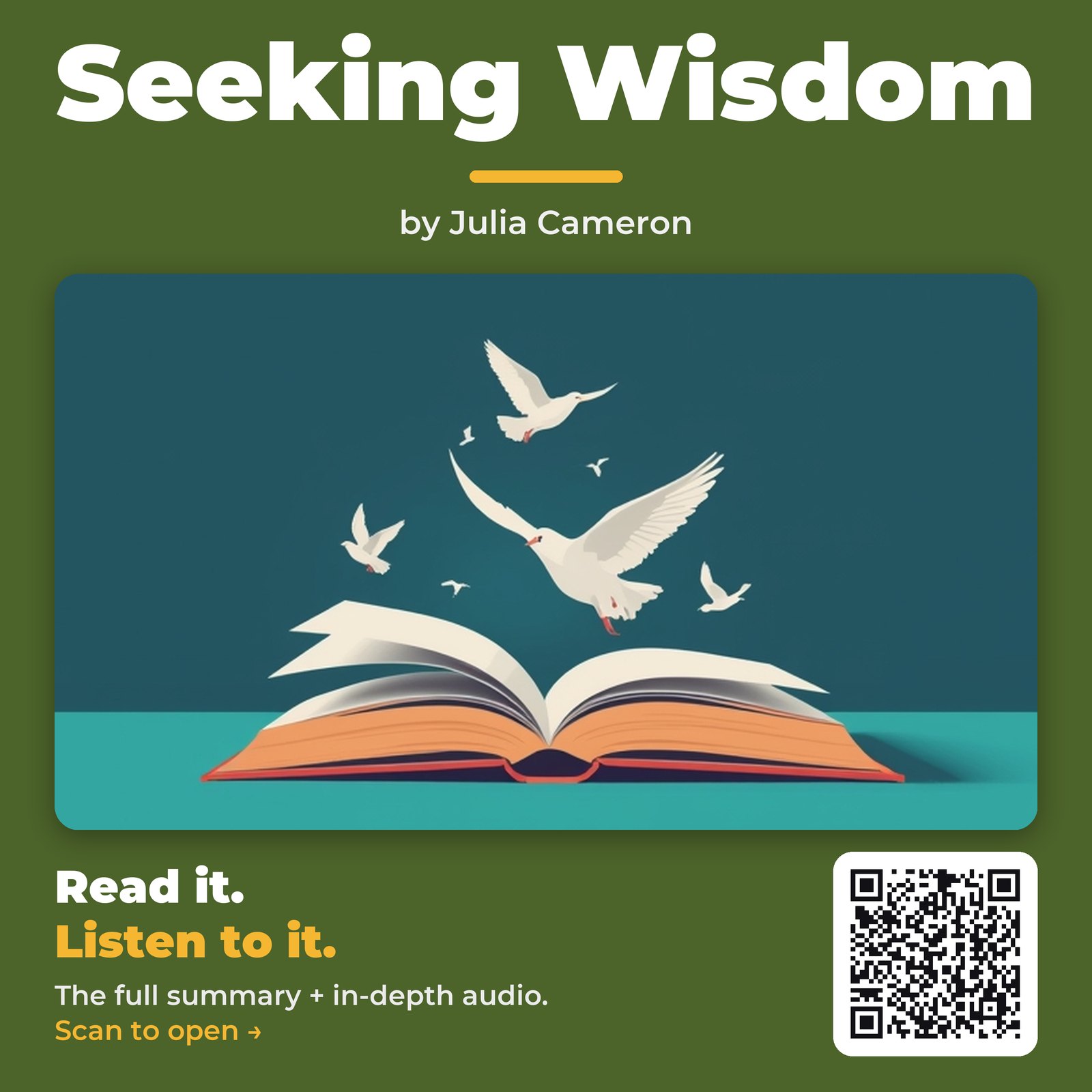 Seeking Wisdom — by Julia Cameron
