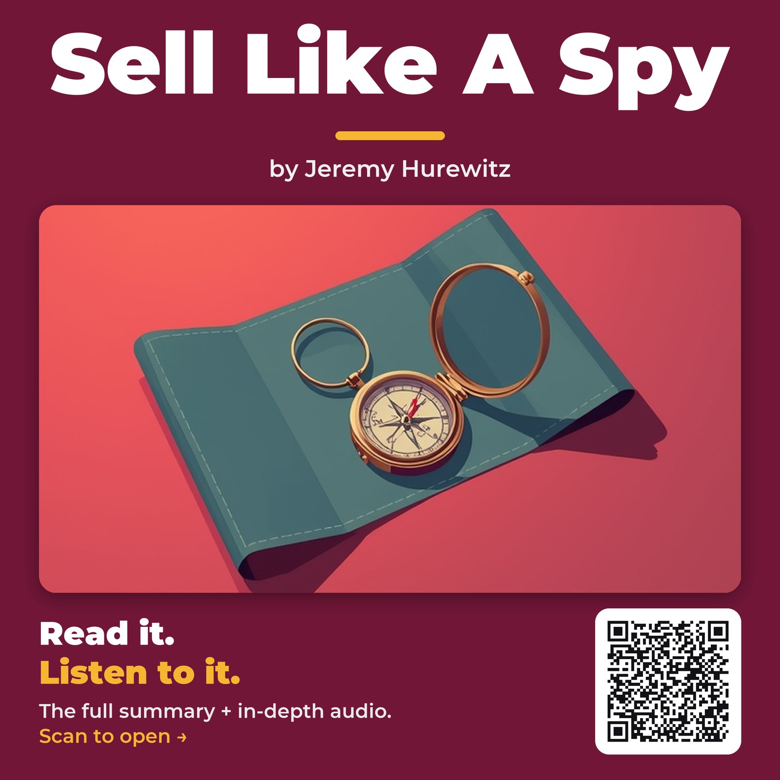 Sell Like A Spy — by Jeremy Hurewitz