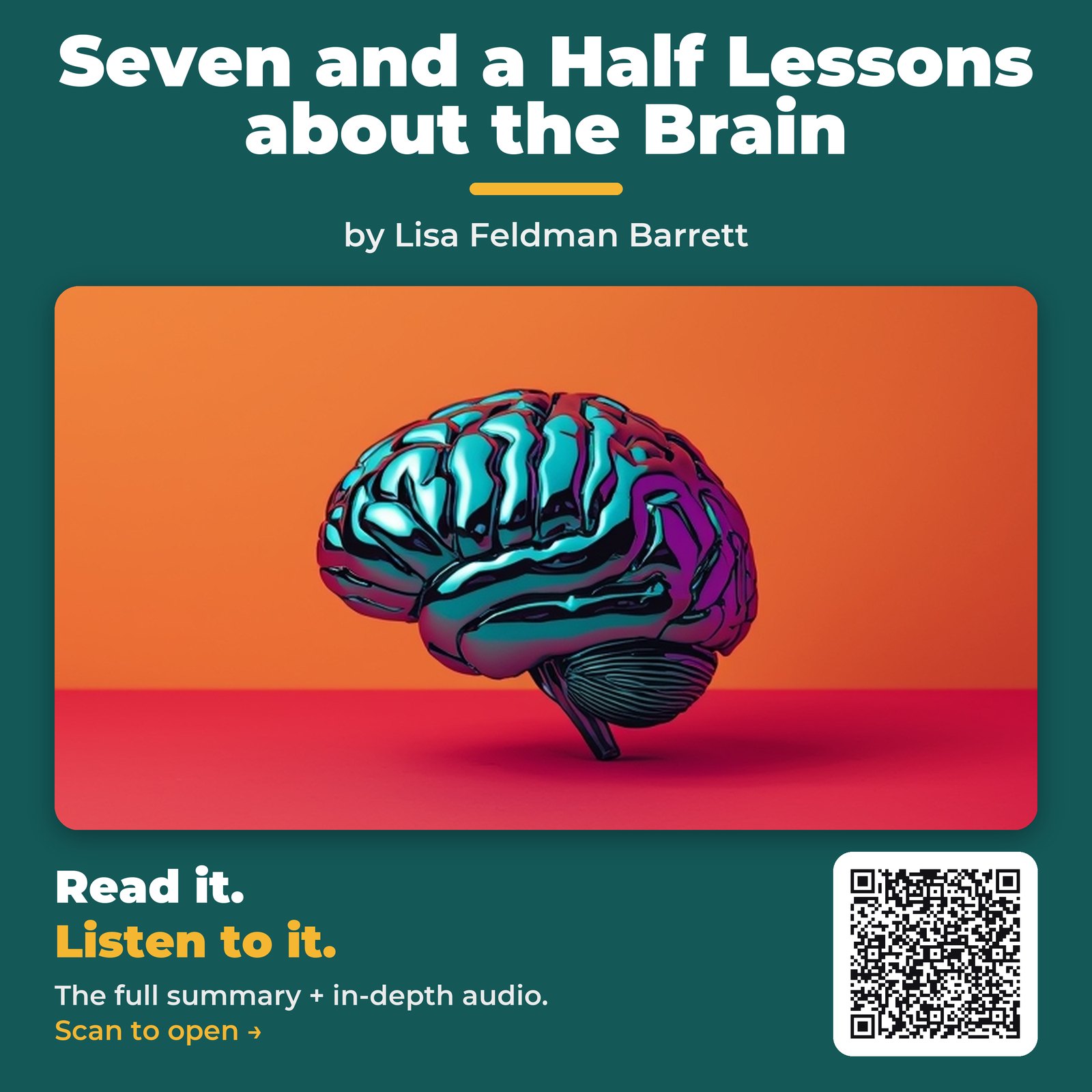 Seven and a Half Lessons about the Brain — by Lisa Feldman Barrett