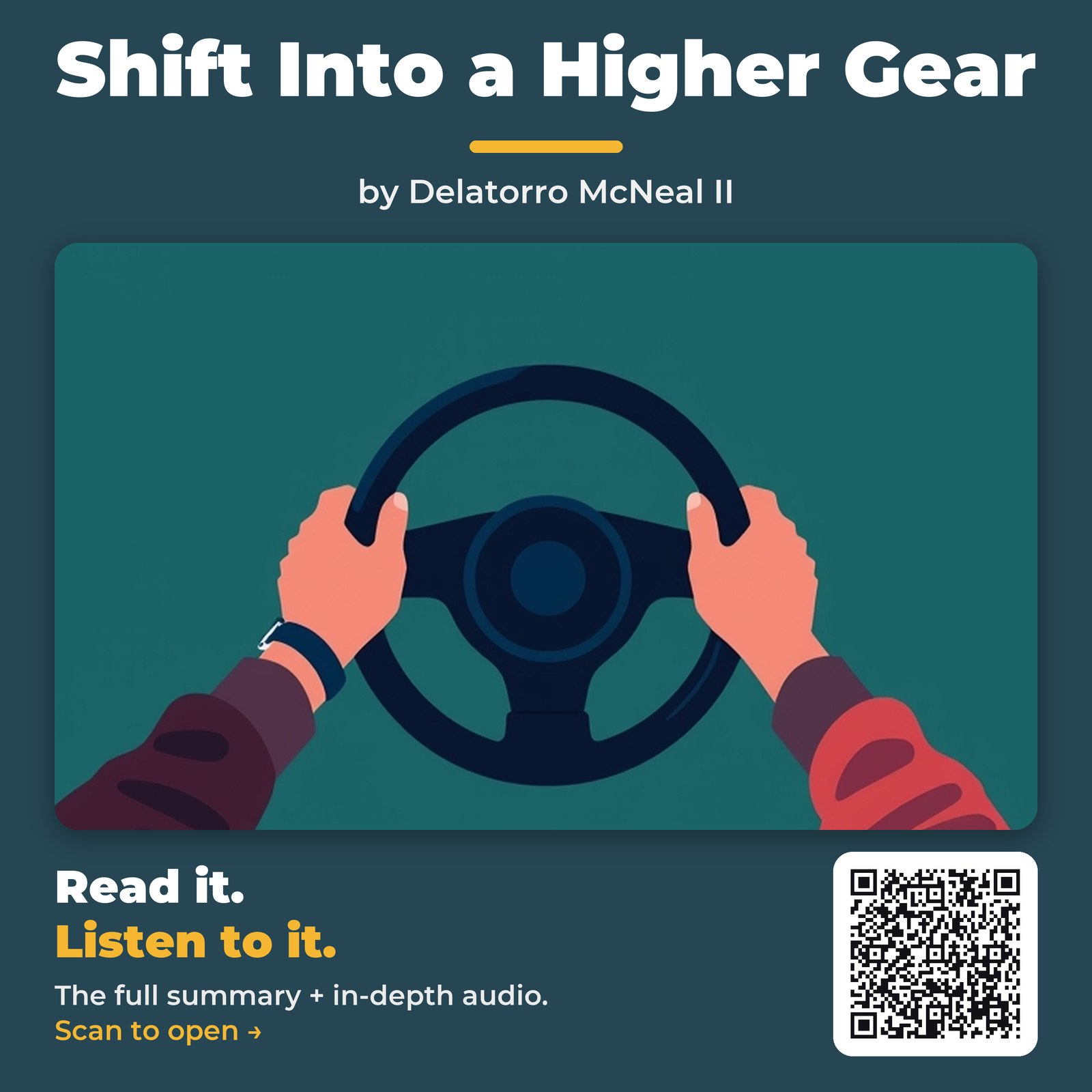 Shift Into a Higher Gear — by Delatorro McNeal II