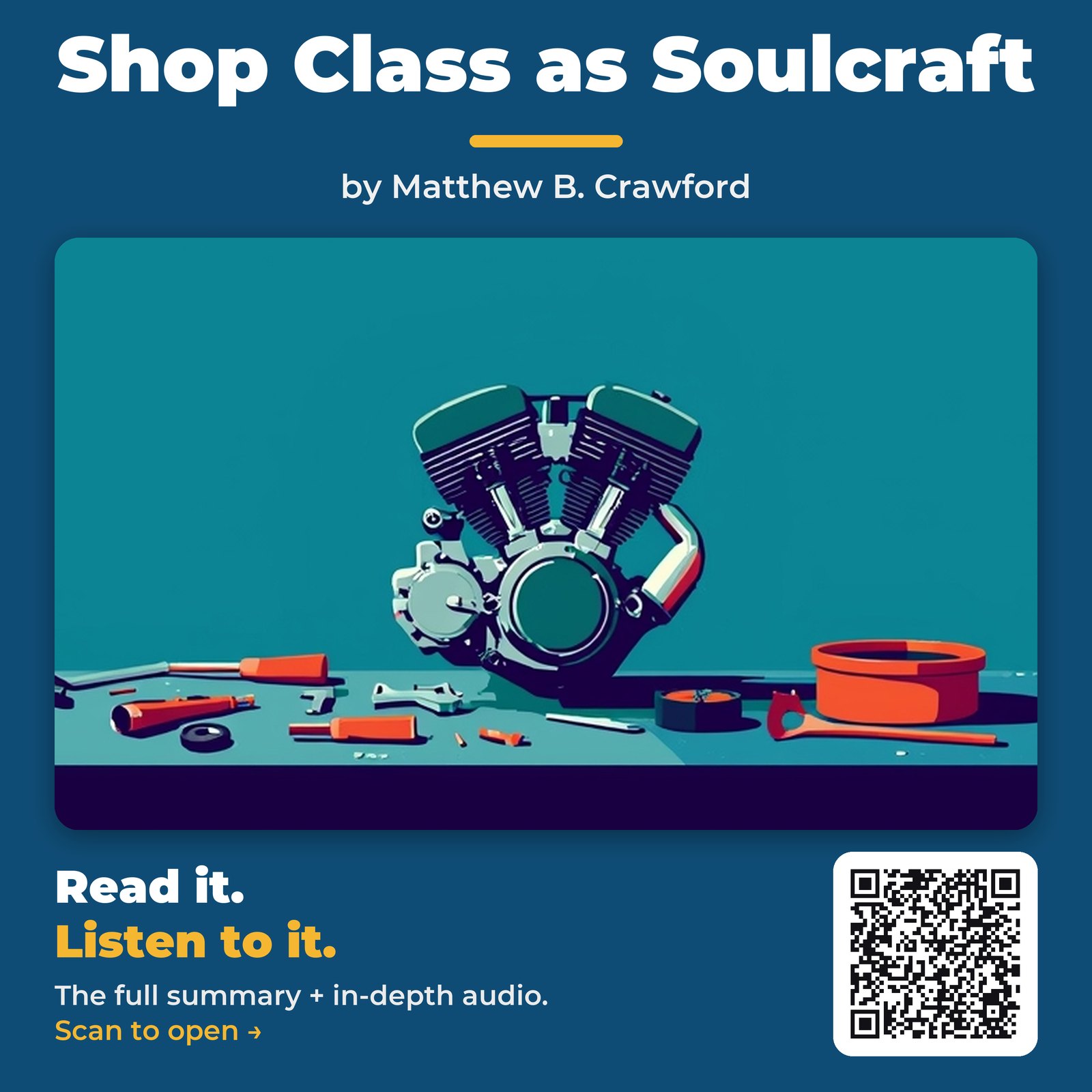 Shop Class as Soulcraft — by Matthew B. Crawford