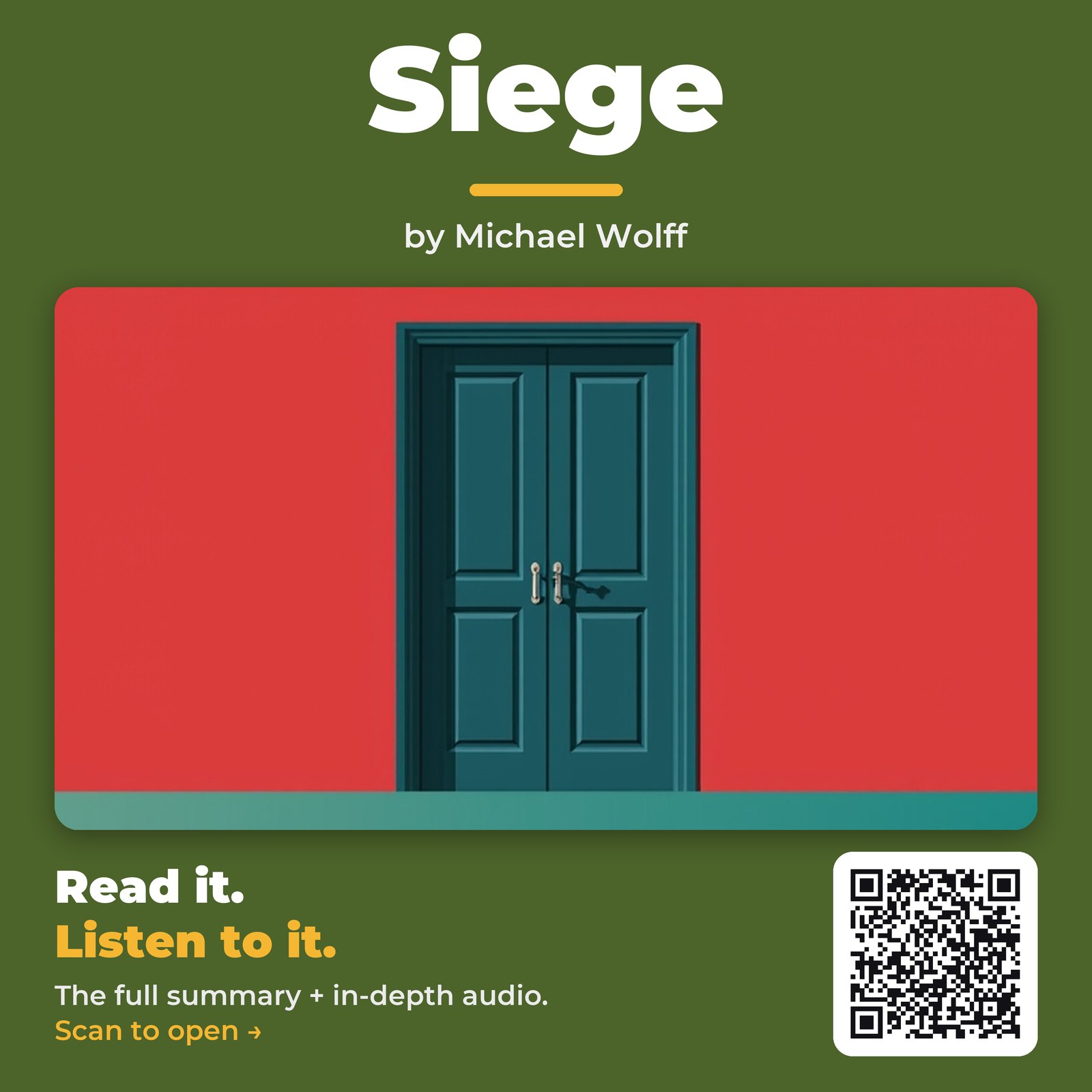 Siege — by Michael Wolff