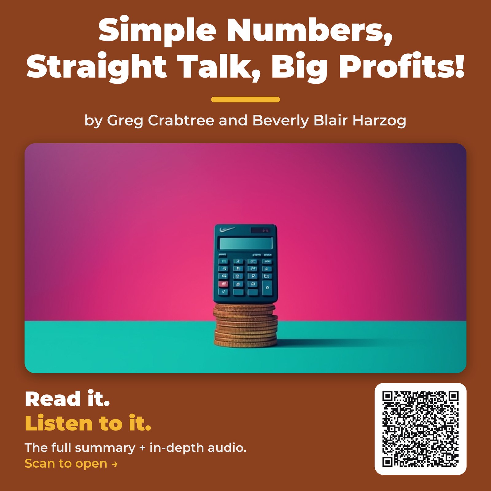 Simple Numbers, Straight Talk, Big Profits! — by Greg Crabtree and Beverly Blair Harzog