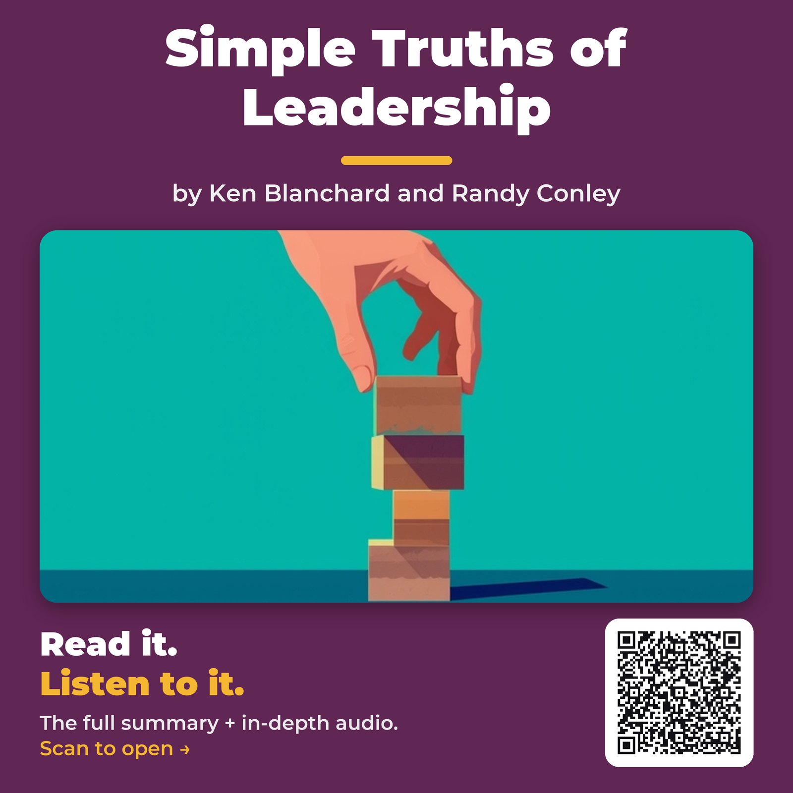 Simple Truths of Leadership — by Ken Blanchard and Randy Conley