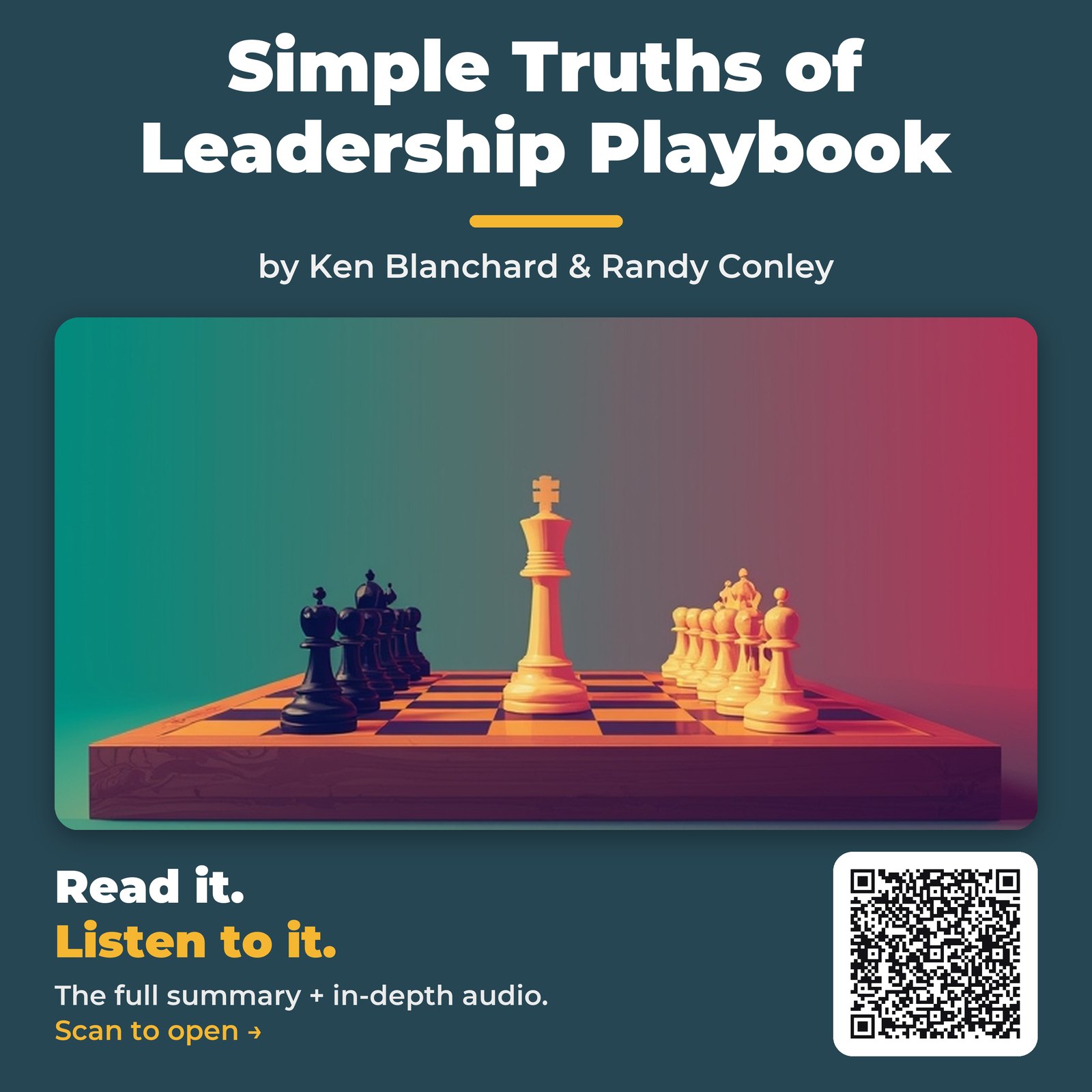 Simple Truths of Leadership Playbook — by Ken Blanchard & Randy Conley
