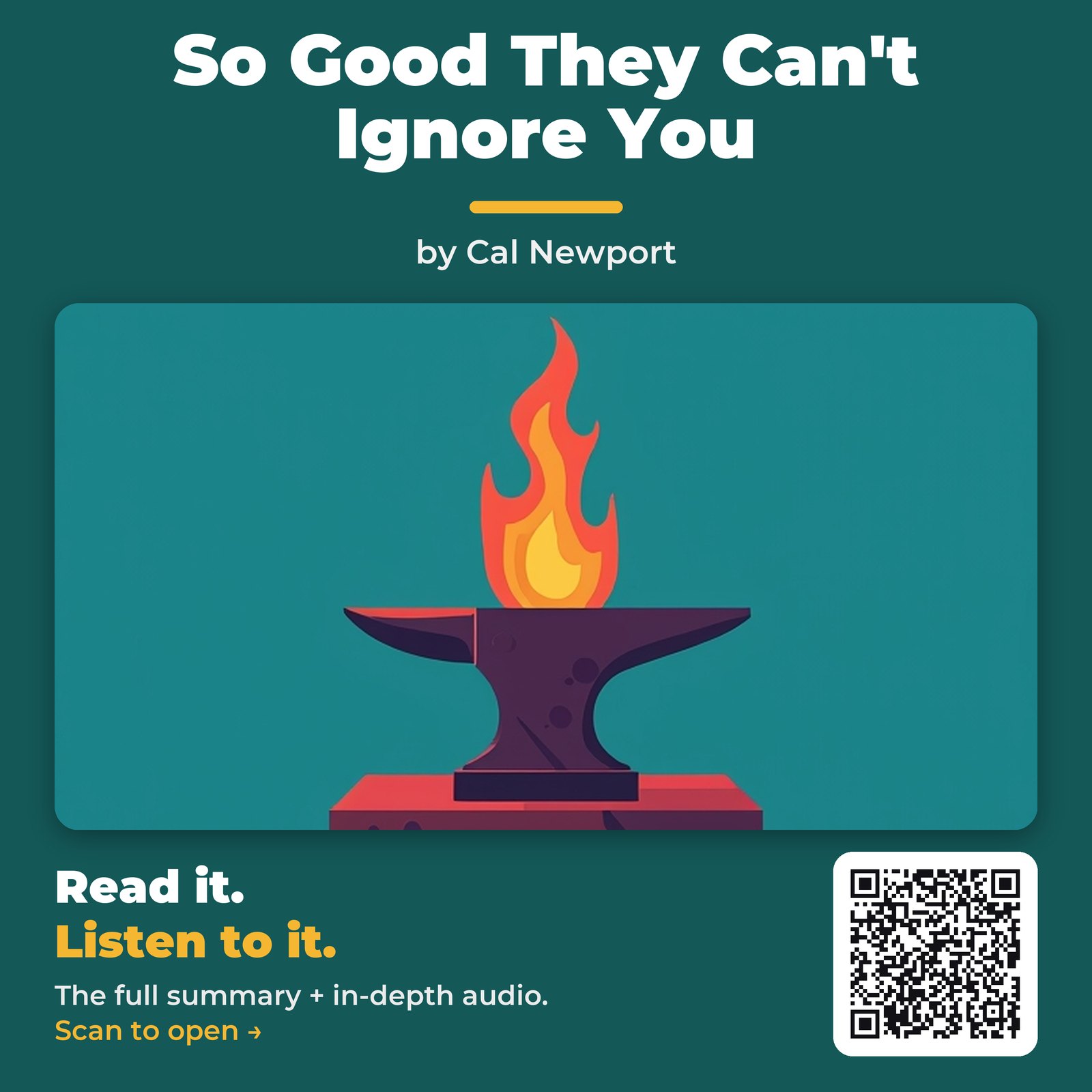 So Good They Can’t Ignore You — by Cal Newport