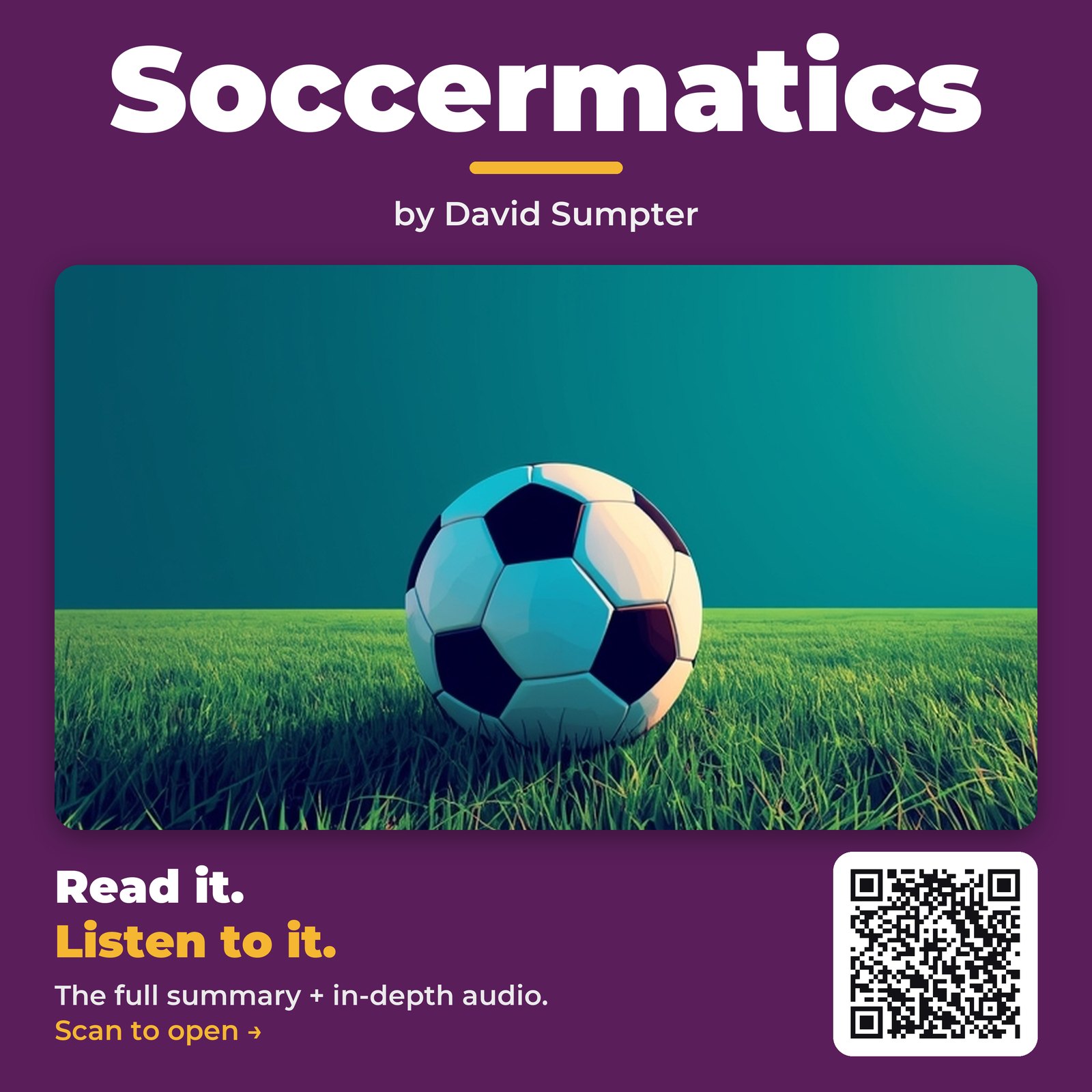 Soccermatics — by David Sumpter