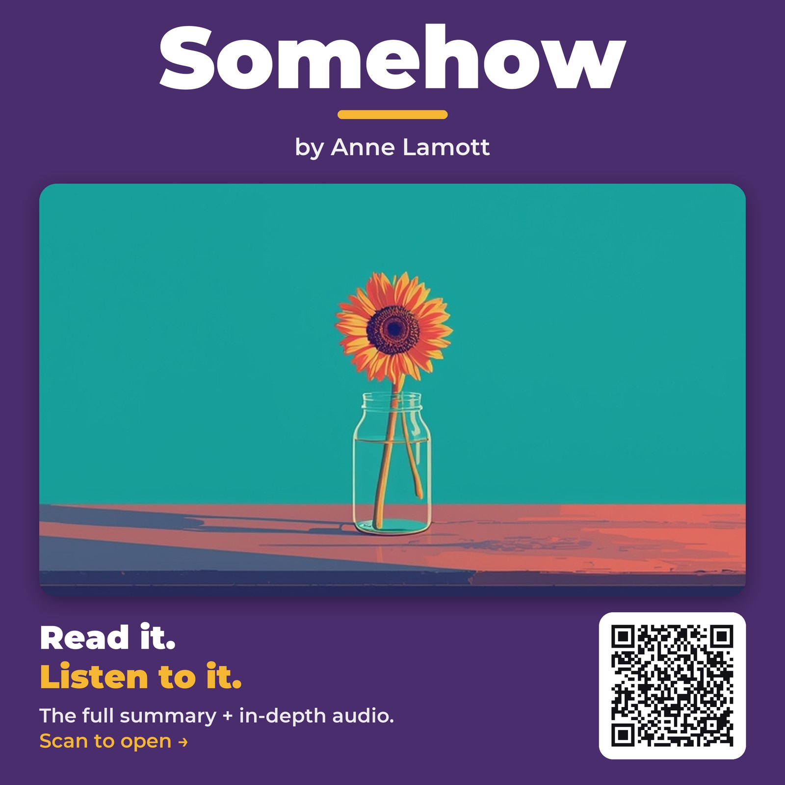 Somehow — by Anne Lamott