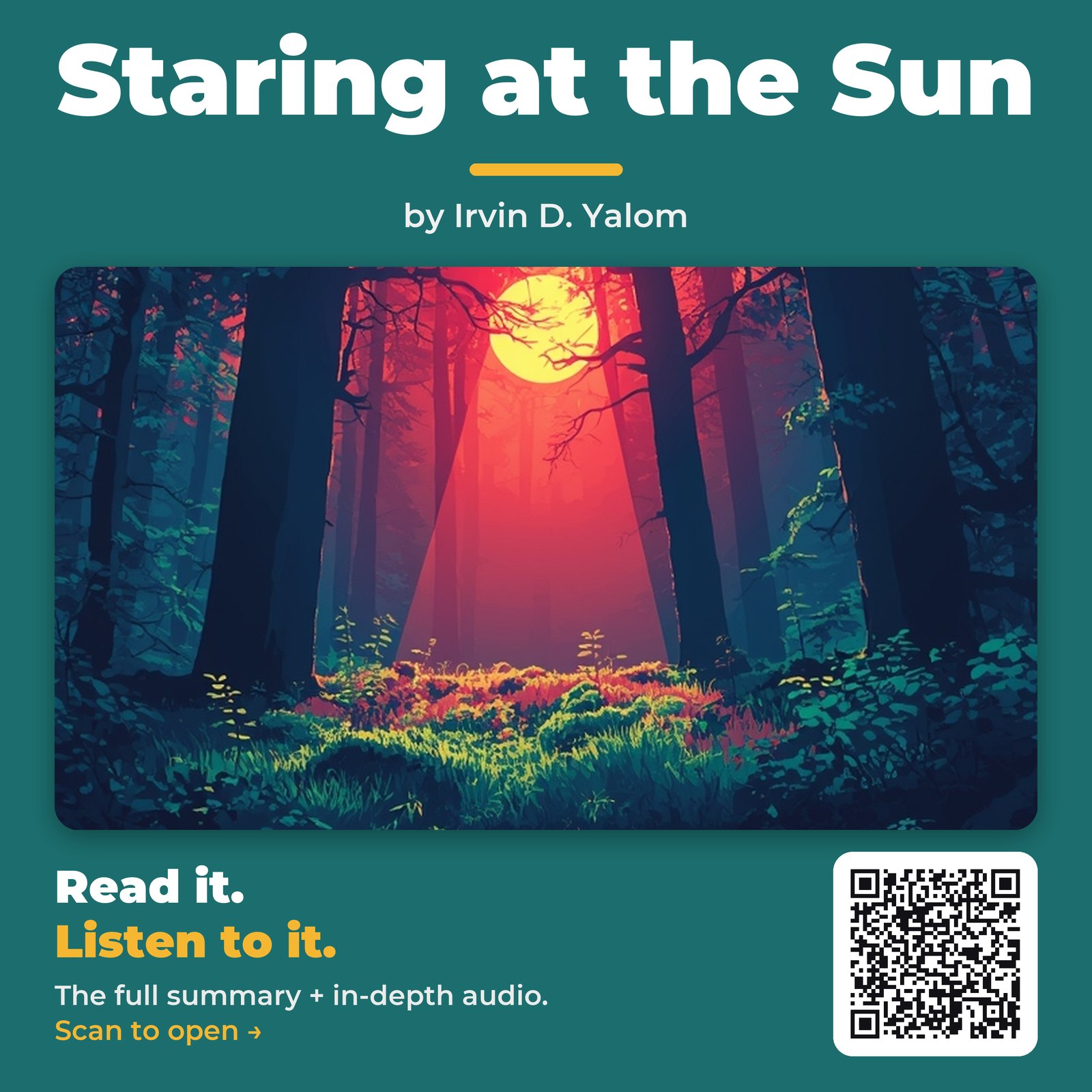 Staring at the Sun — by Irvin D. Yalom