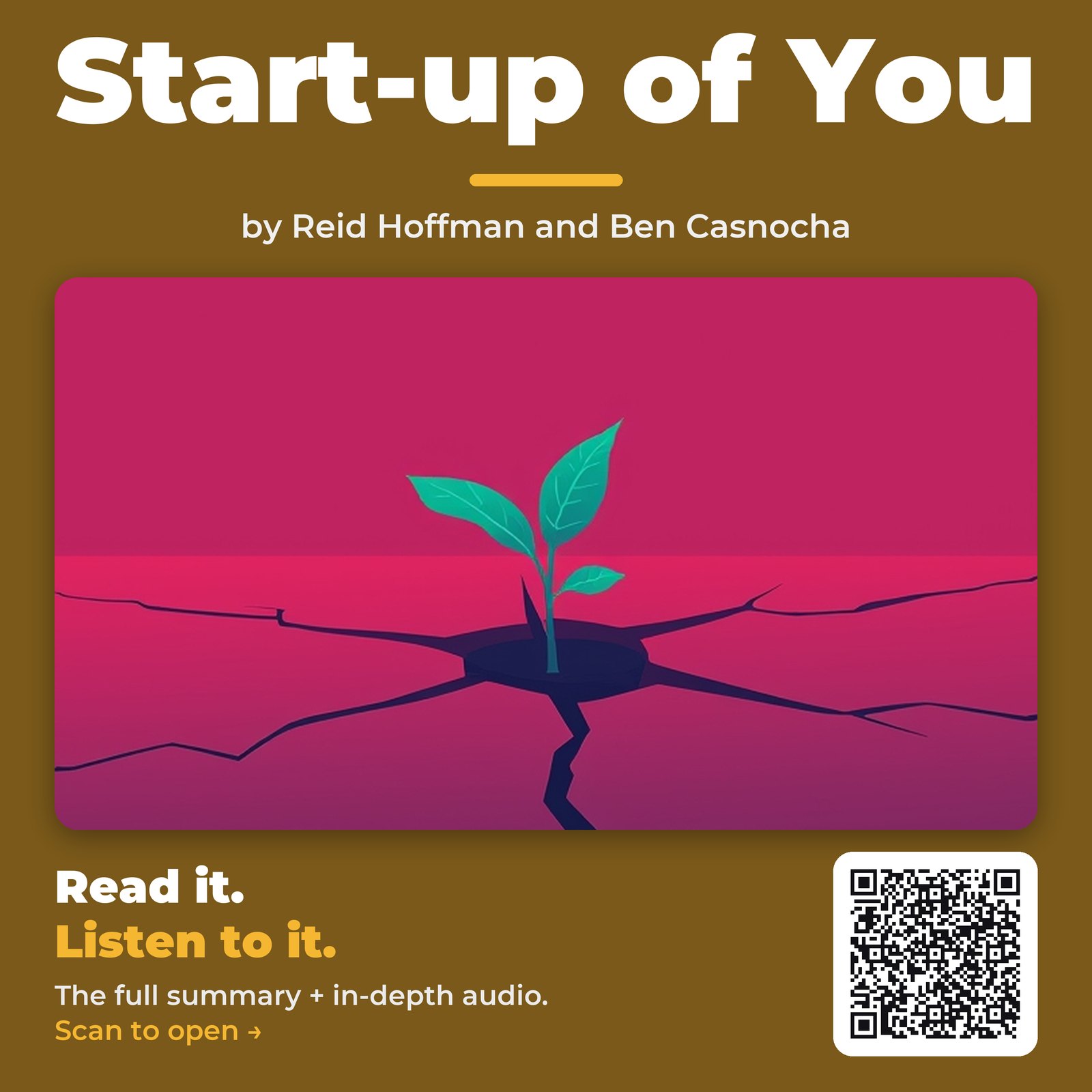 Start-up of You — by Reid Hoffman and Ben Casnocha