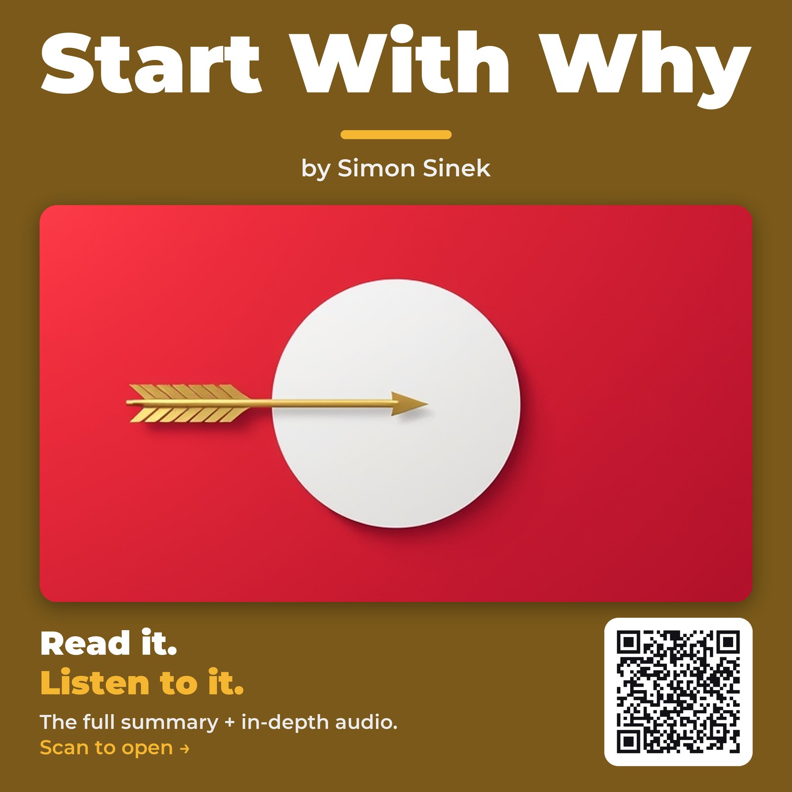 Start With Why — by Simon Sinek