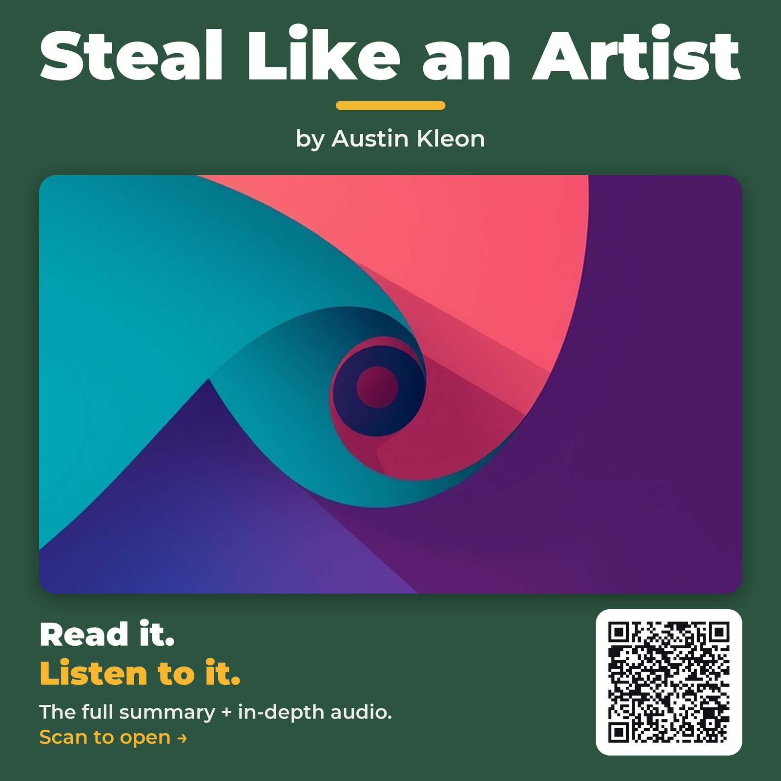Steal Like an Artist — by Austin Kleon