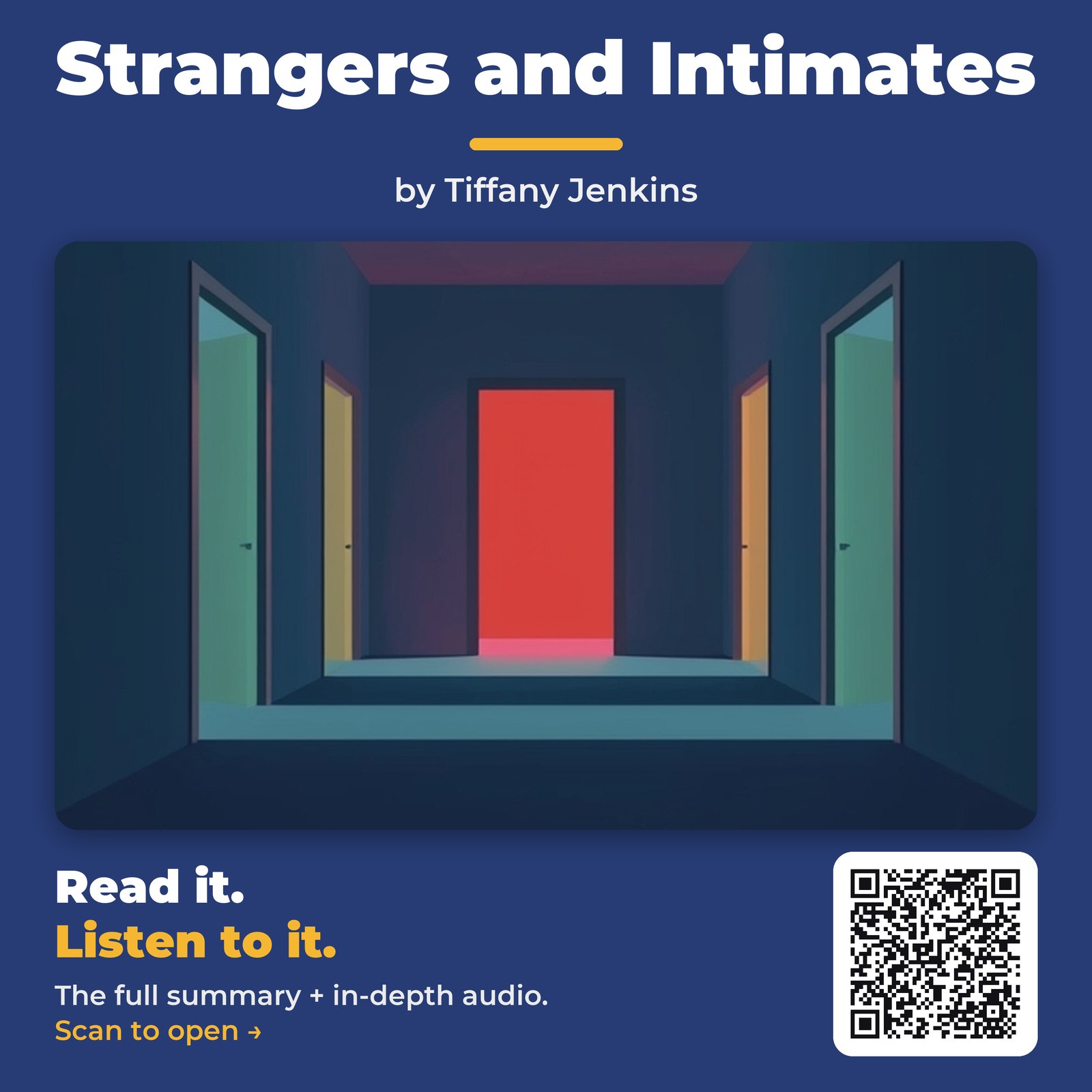 Strangers and Intimates — by Tiffany Jenkins
