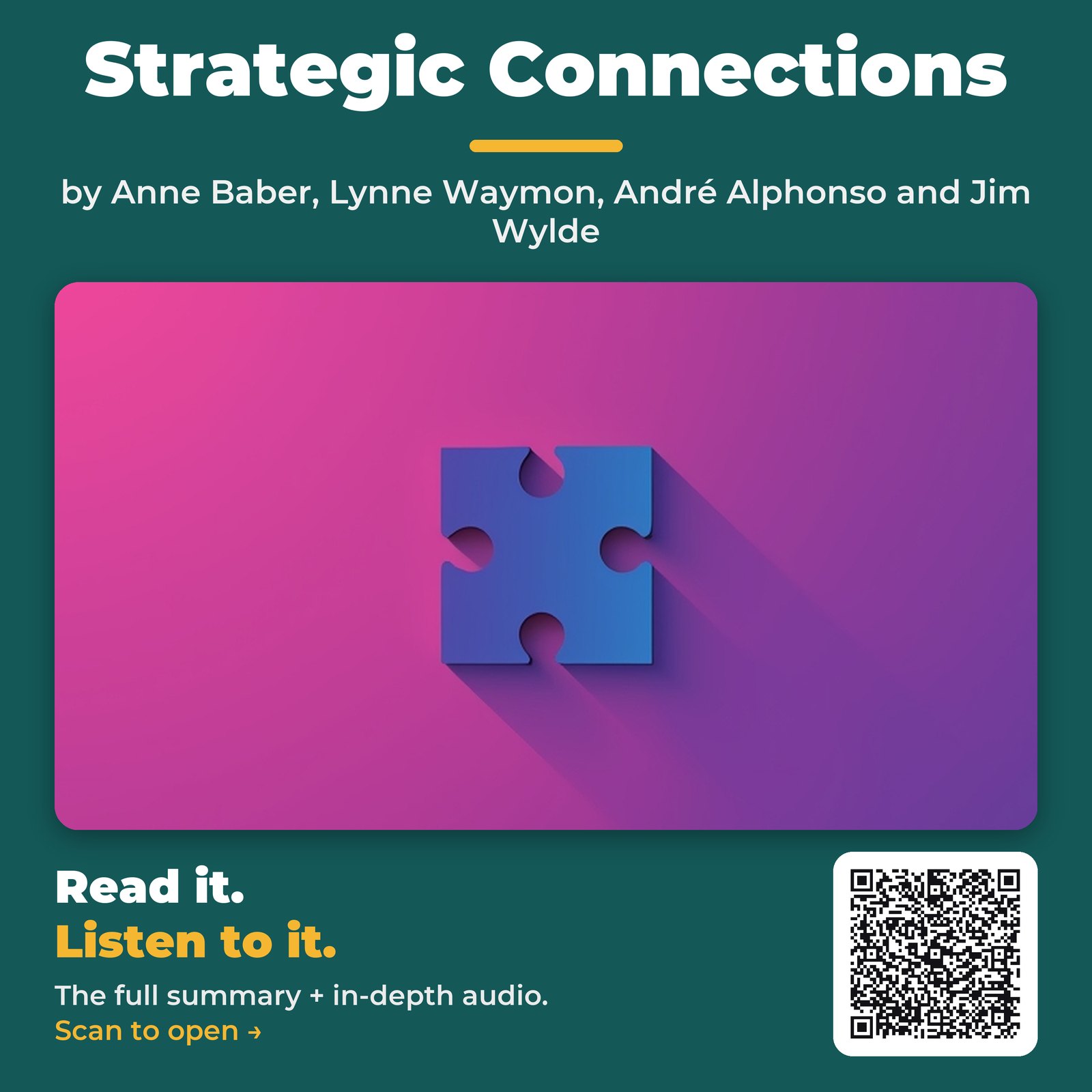 Strategic Connections — by Anne Baber, Lynne Waymon, André Alphonso and Jim Wylde