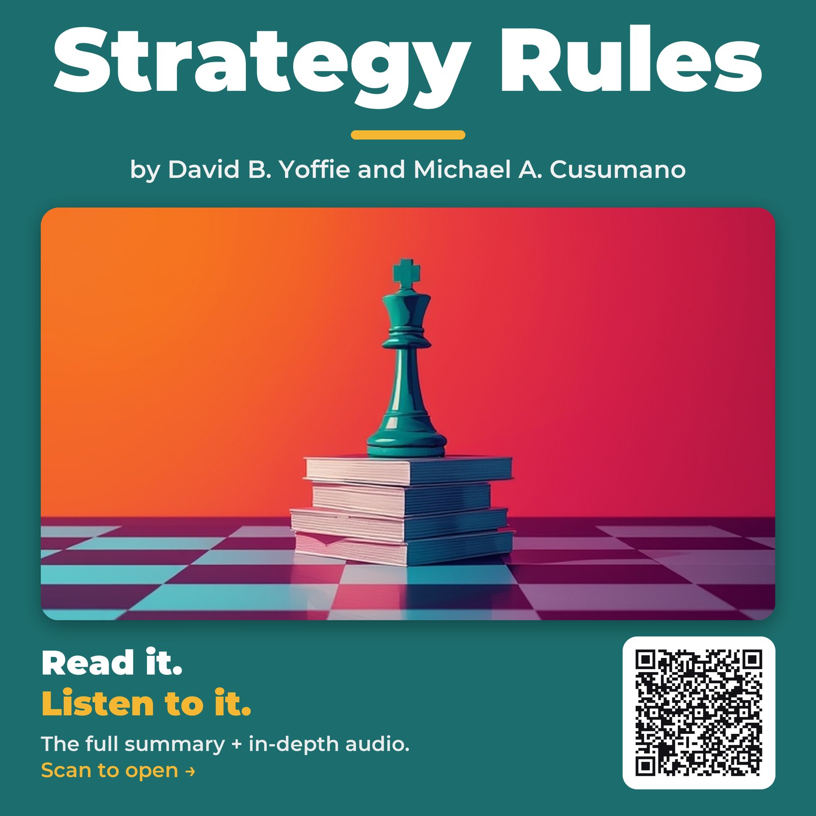Strategy Rules — by David B. Yoffie and Michael A. Cusumano