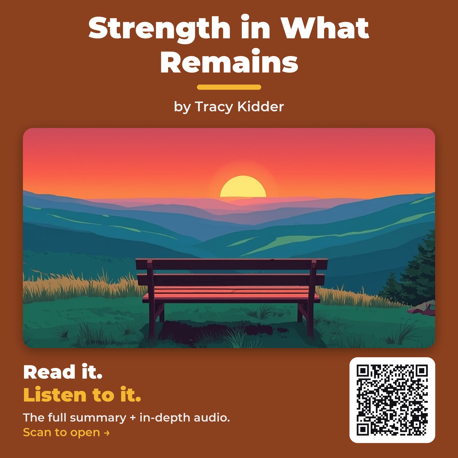 Strength in What Remains — by Tracy Kidder
