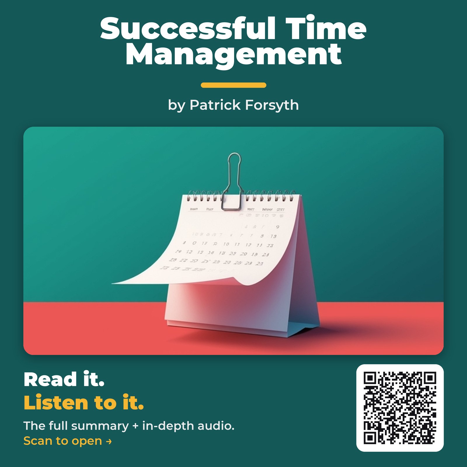 Successful Time Management — by Patrick Forsyth