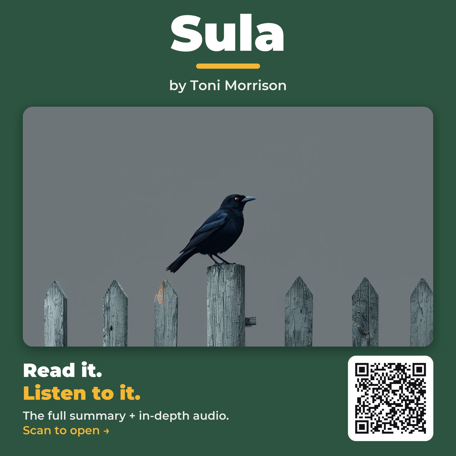 Sula — by Toni Morrison