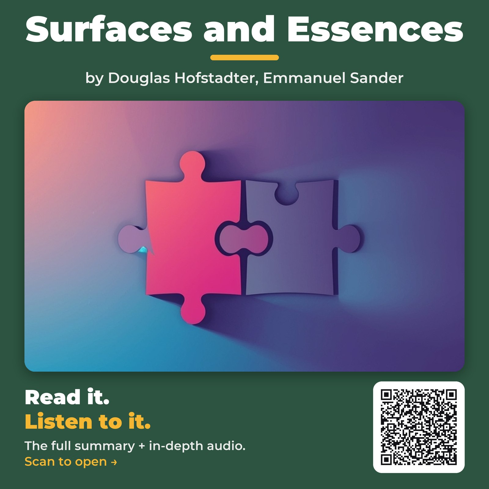 Surfaces and Essences — by Douglas Hofstadter, Emmanuel Sander