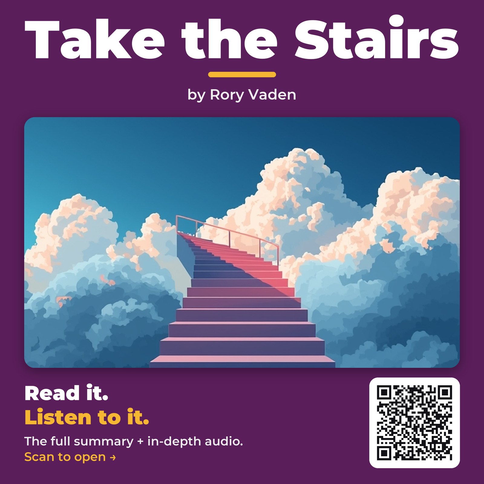 Take the Stairs — by Rory Vaden