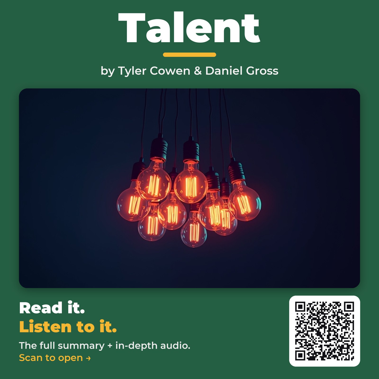 Talent — by Tyler Cowen & Daniel Gross