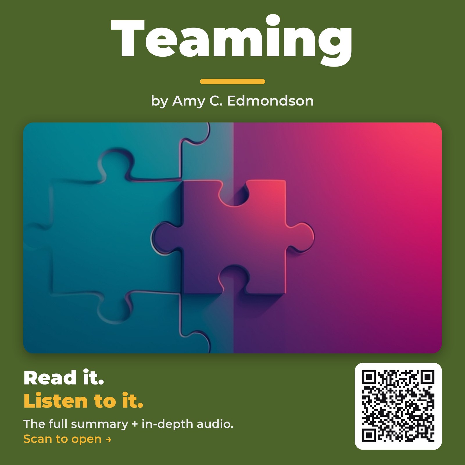 Teaming — by Amy C. Edmondson