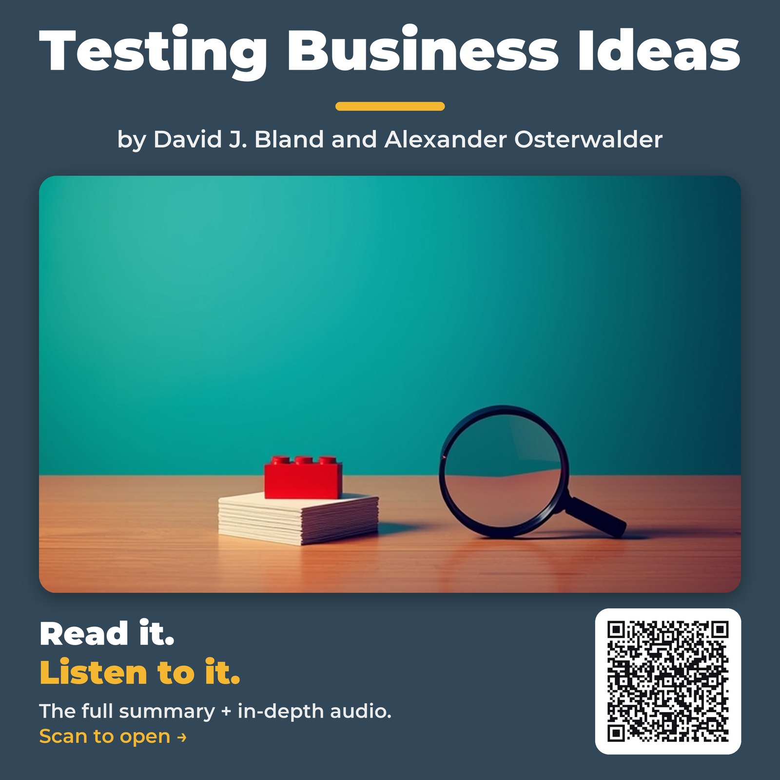 Testing Business Ideas — by David J. Bland and Alexander Osterwalder