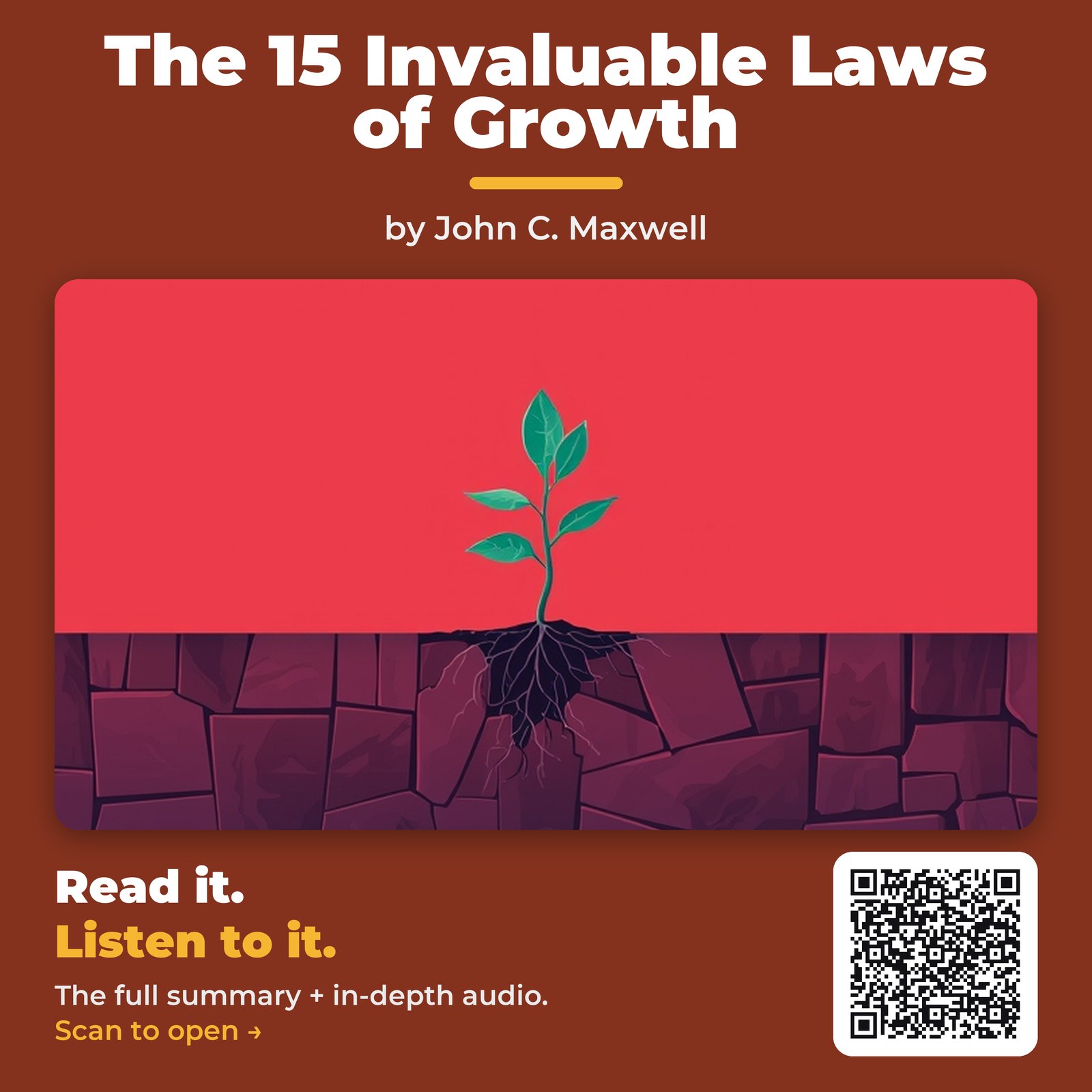 The 15 Invaluable Laws of Growth — by John C. Maxwell