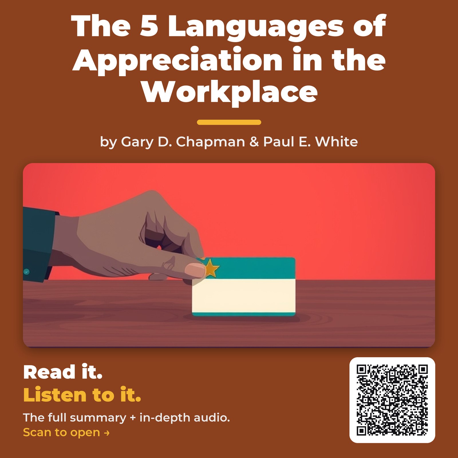 The 5 Languages of Appreciation in the Workplace — by Gary D. Chapman & Paul E. White