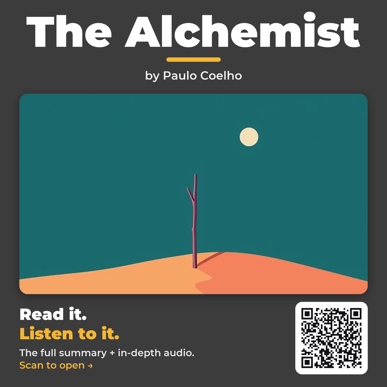 The Alchemist — by Paulo Coelho