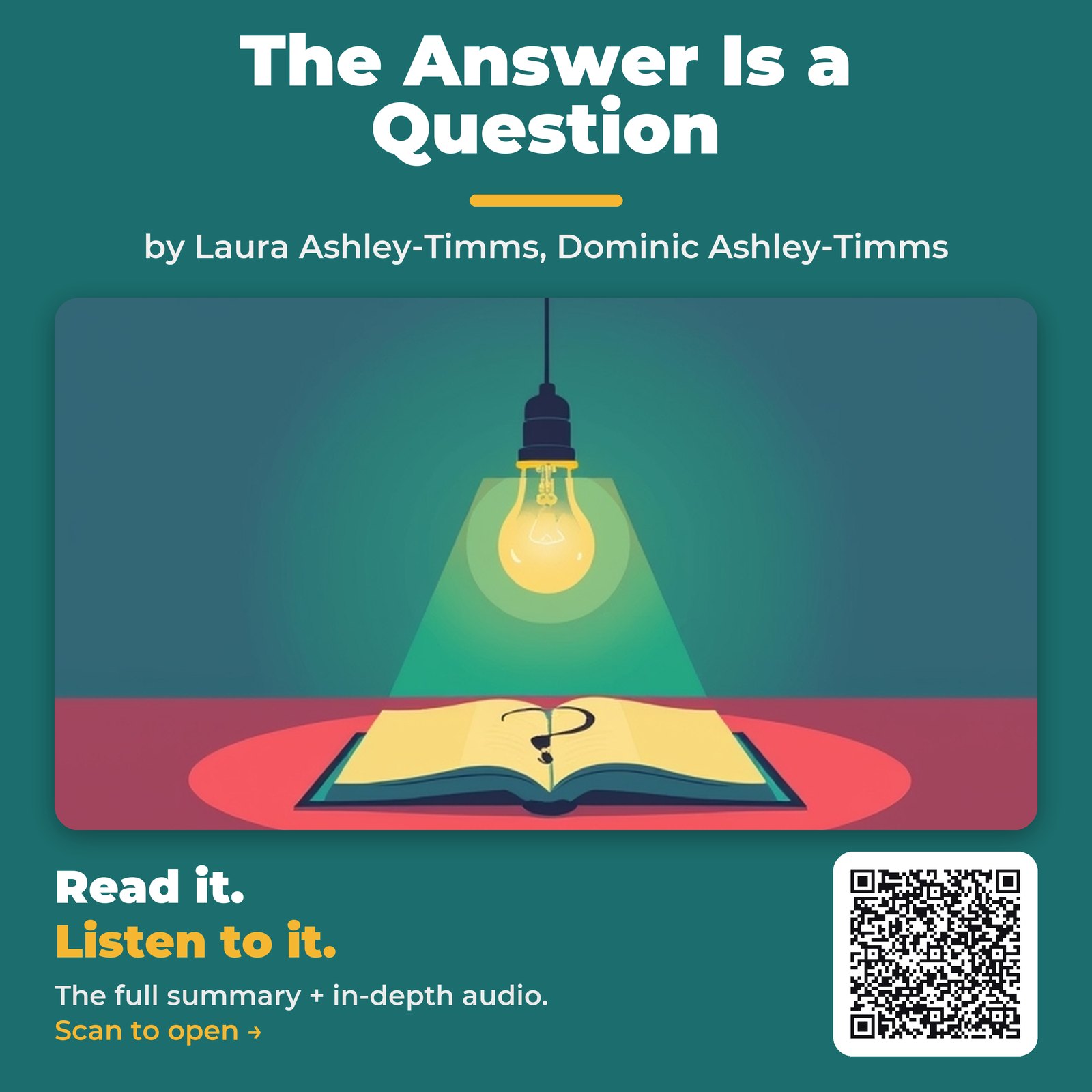 The Answer Is a Question — by Laura Ashley-Timms, Dominic Ashley-Timms