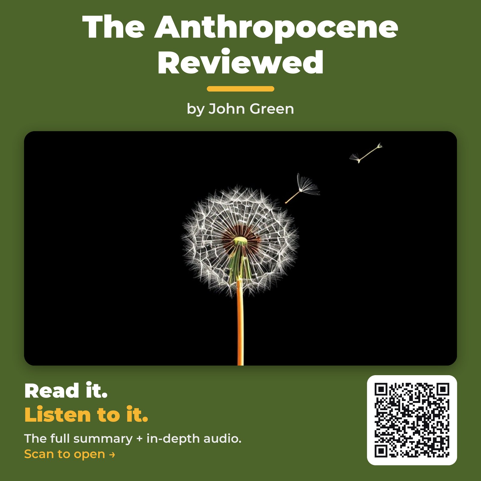 The Anthropocene Reviewed — by John Green