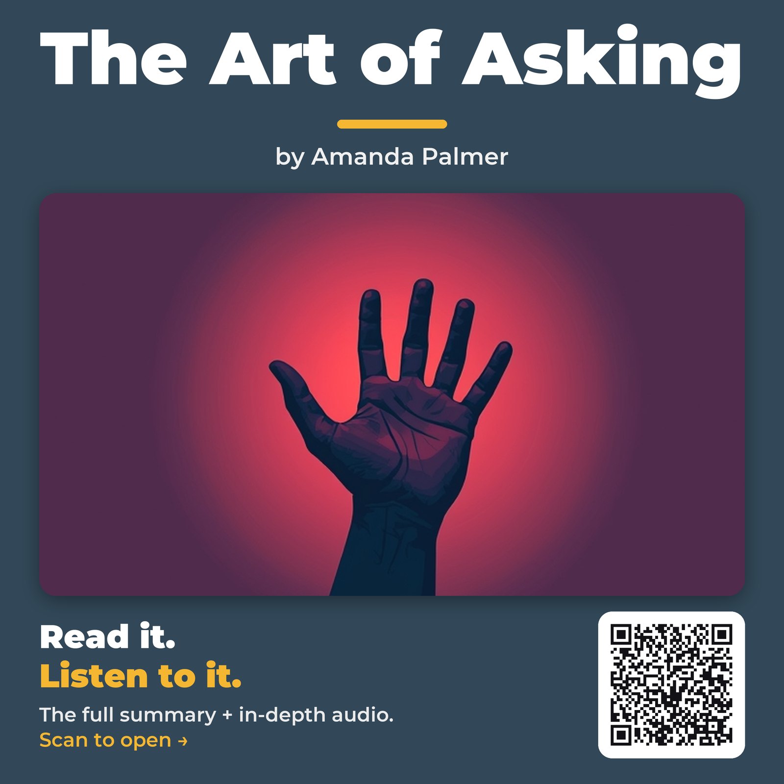 The Art of Asking — by Amanda Palmer