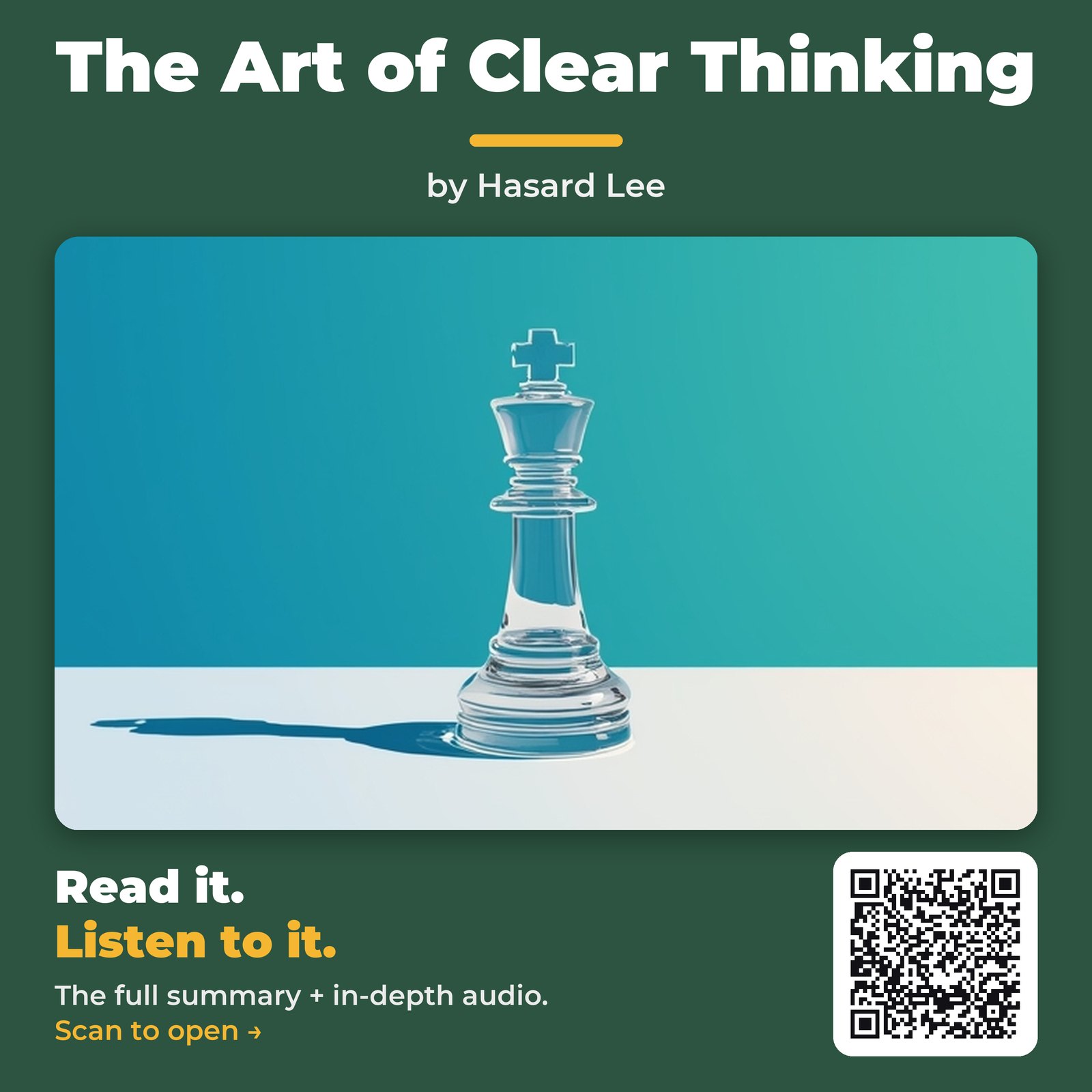 The Art of Clear Thinking — by Hasard Lee