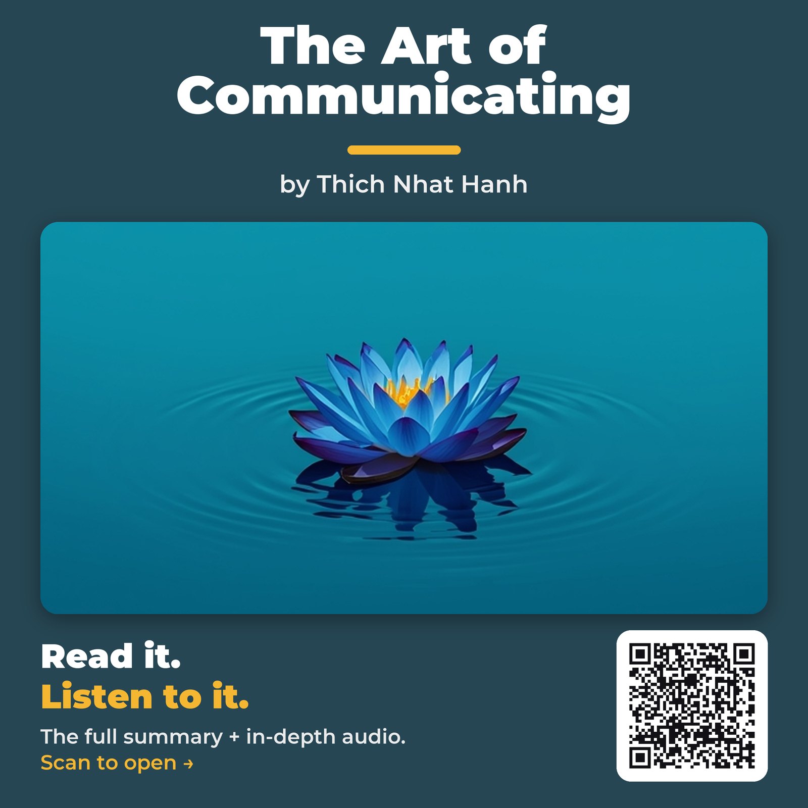 The Art of Communicating — by Thich Nhat Hanh