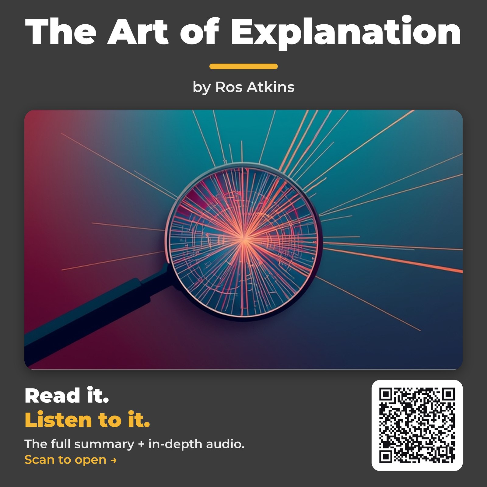 The Art of Explanation — by Ros Atkins