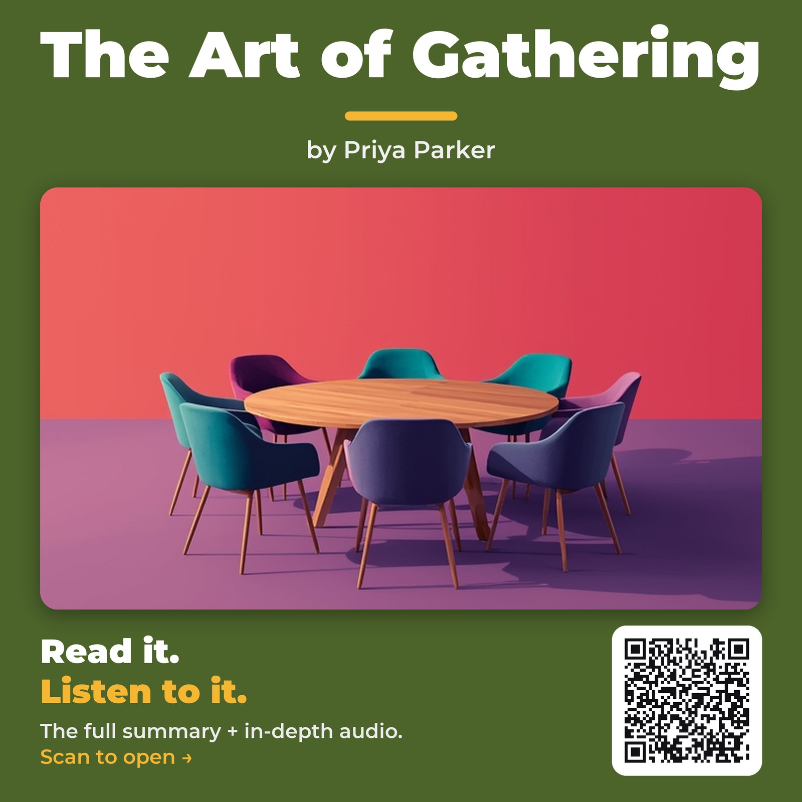 The Art of Gathering — by Priya Parker
