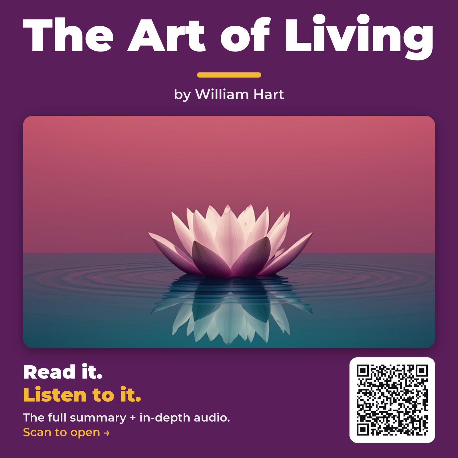The Art of Living — by William Hart