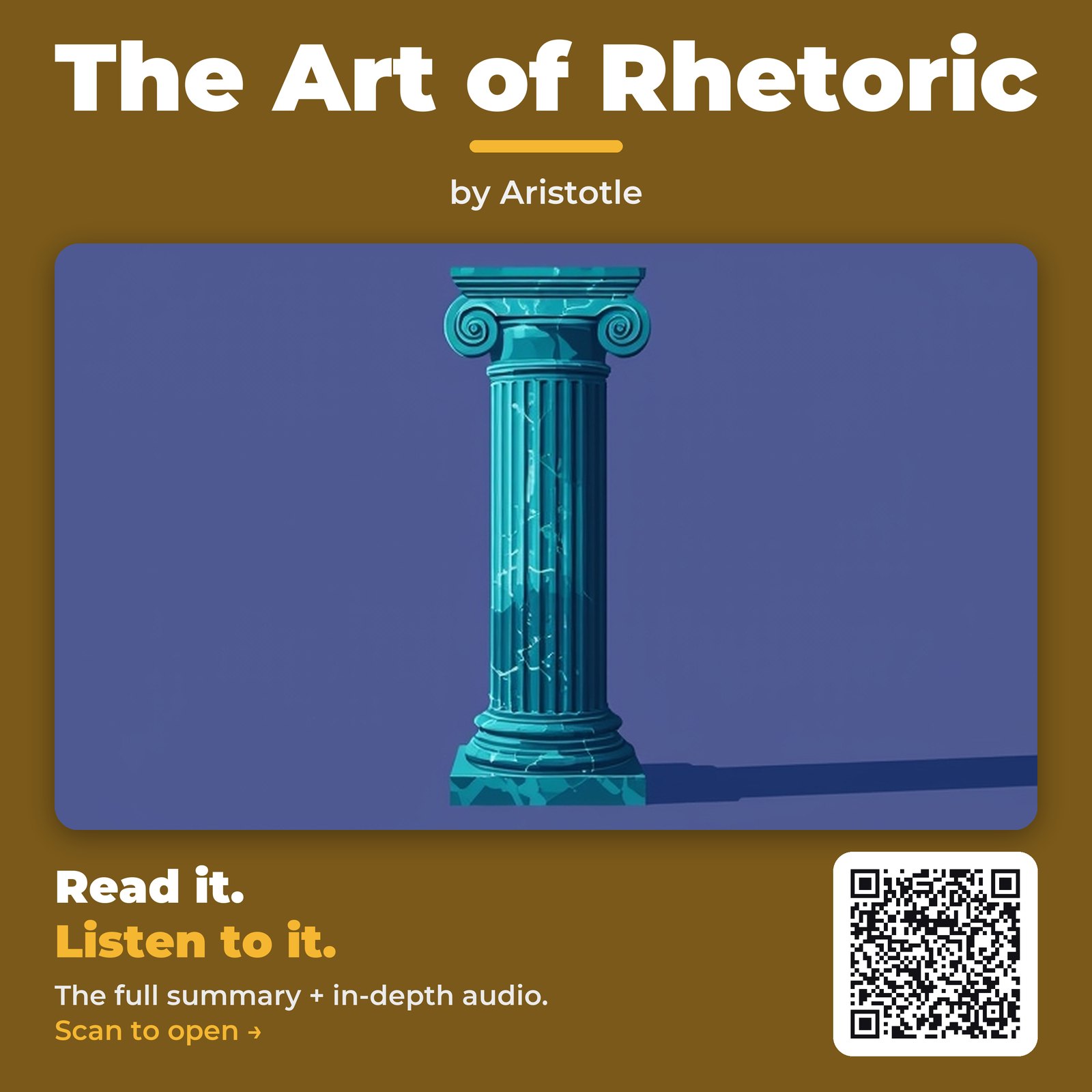 The Art of Rhetoric — by Aristotle