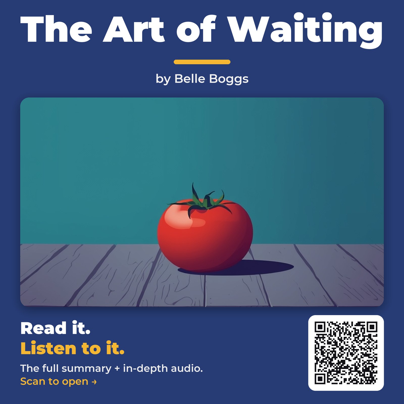 The Art of Waiting — by Belle Boggs