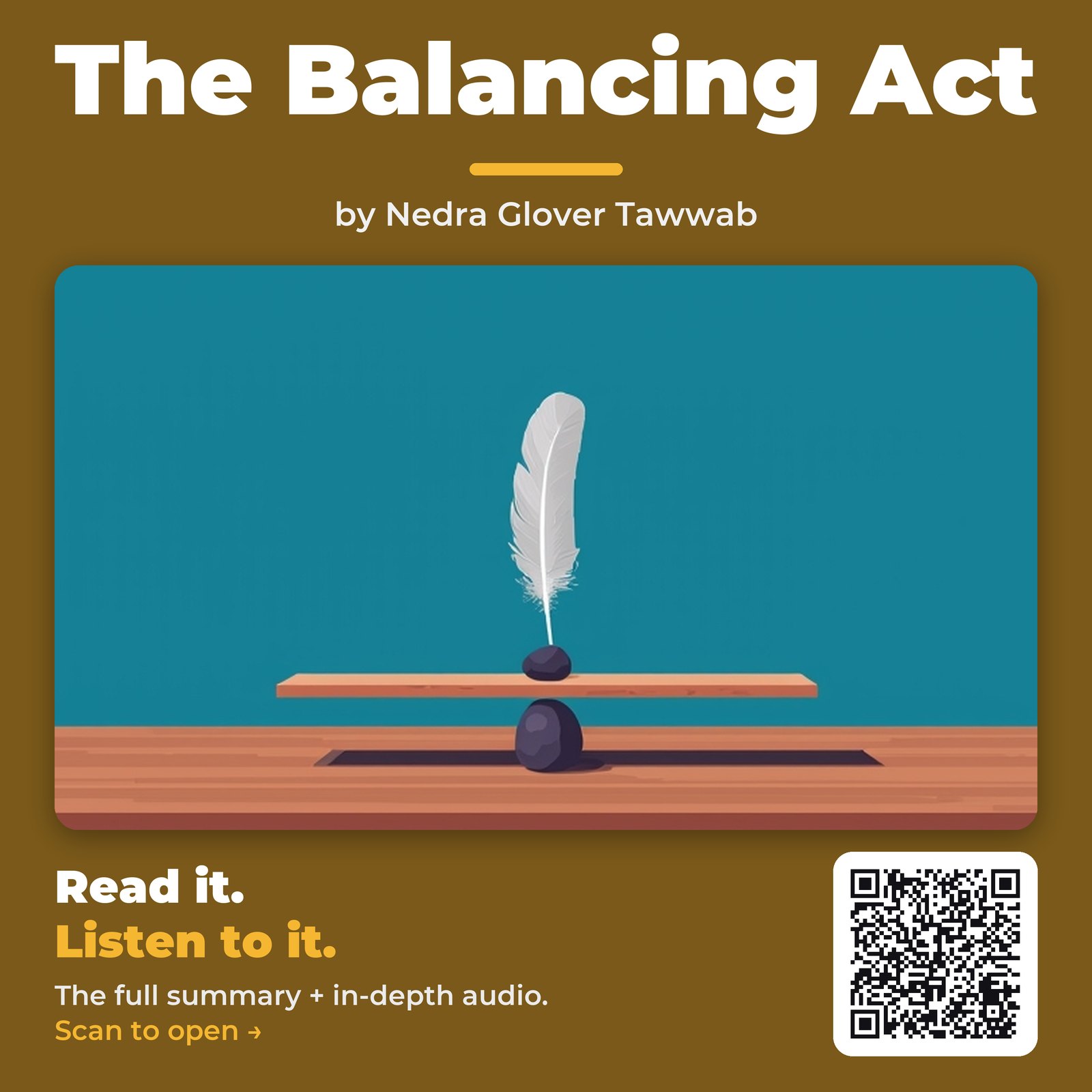 The Balancing Act — by Nedra Glover Tawwab