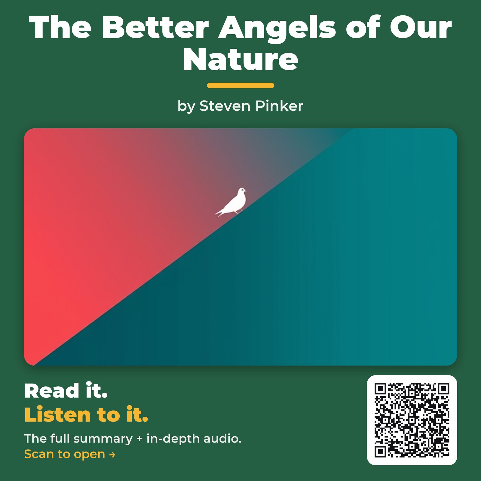 The Better Angels of Our Nature — by Steven Pinker
