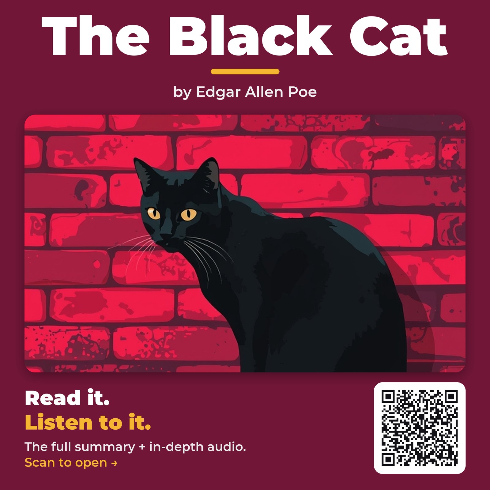 The Black Cat — by Edgar Allen Poe