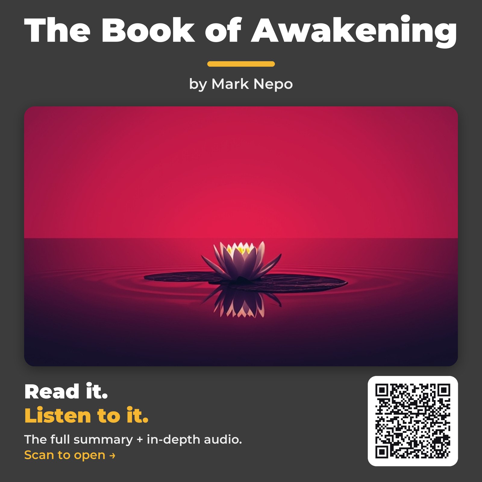 The Book of Awakening — by Mark Nepo