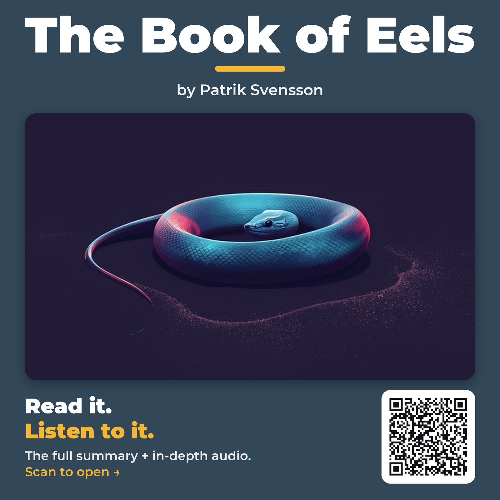 The Book of Eels — by Patrik Svensson
